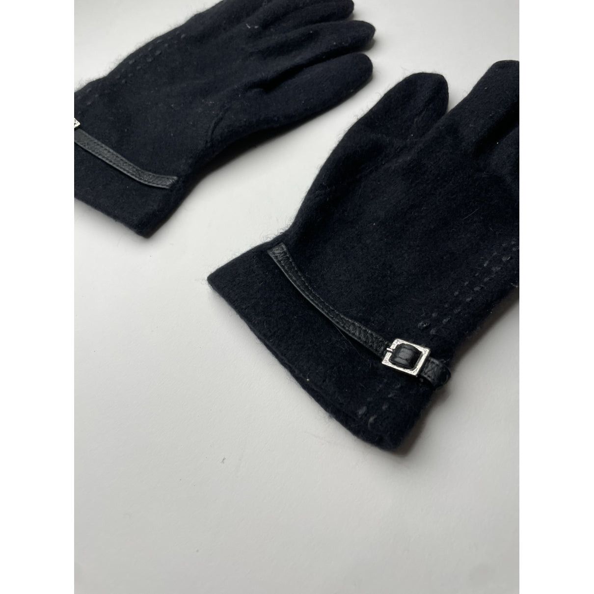 Courreges Courrèges Navy Wool Glove Size ONE SIZE - 3 Thumbnail