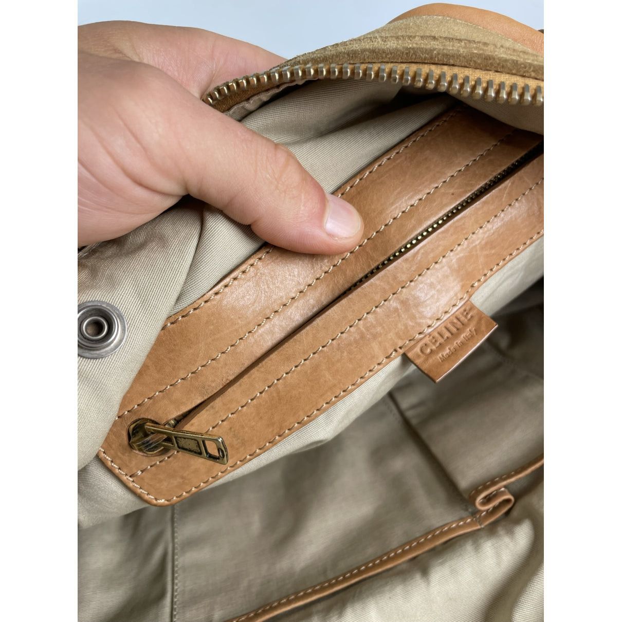 Celine Brown Leather Travel Bag Size ONE SIZE - 4 Thumbnail