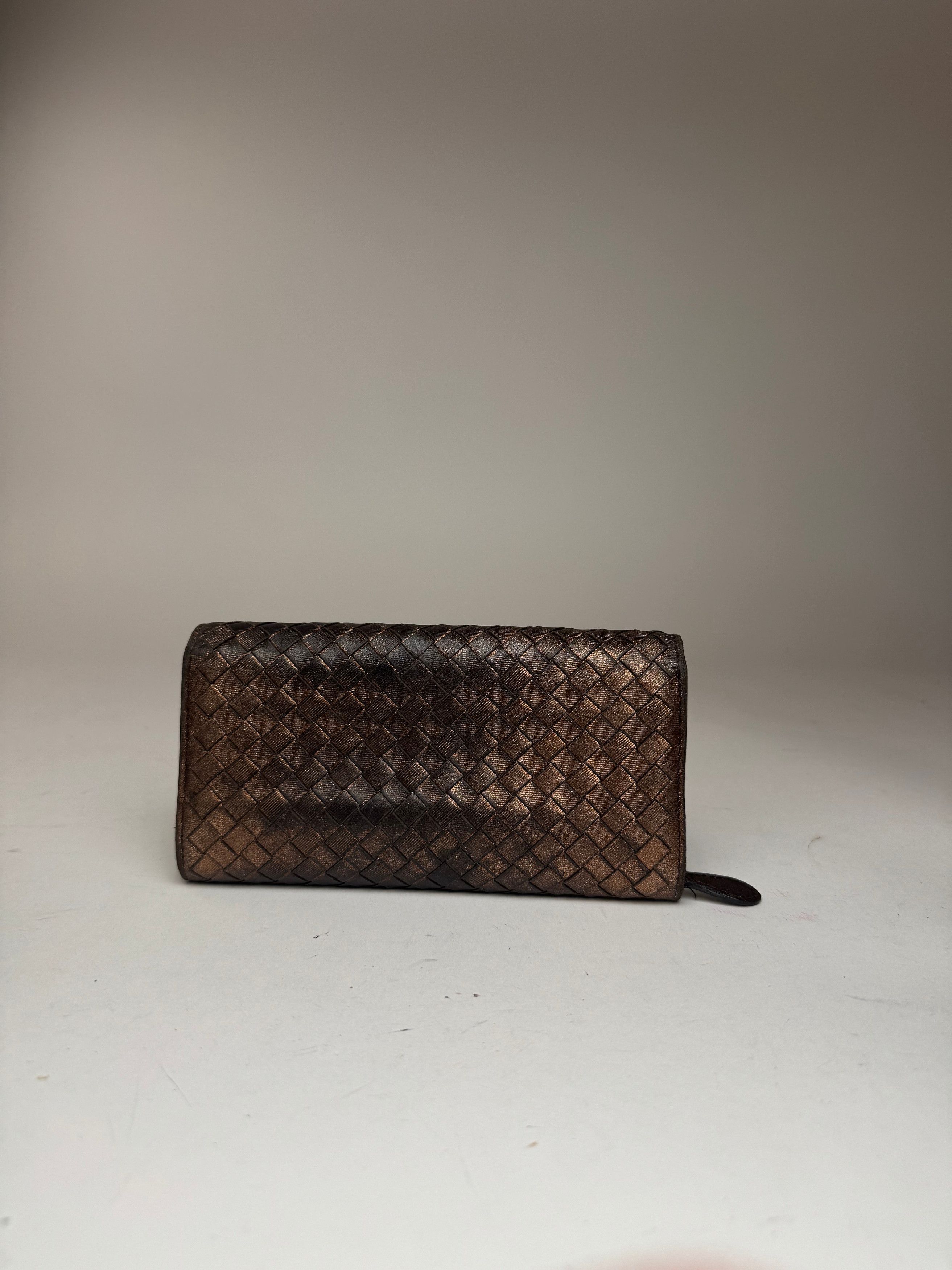 Bottega Veneta Vintage Leather wallet Brown Size ONE SIZE - 6 Thumbnail