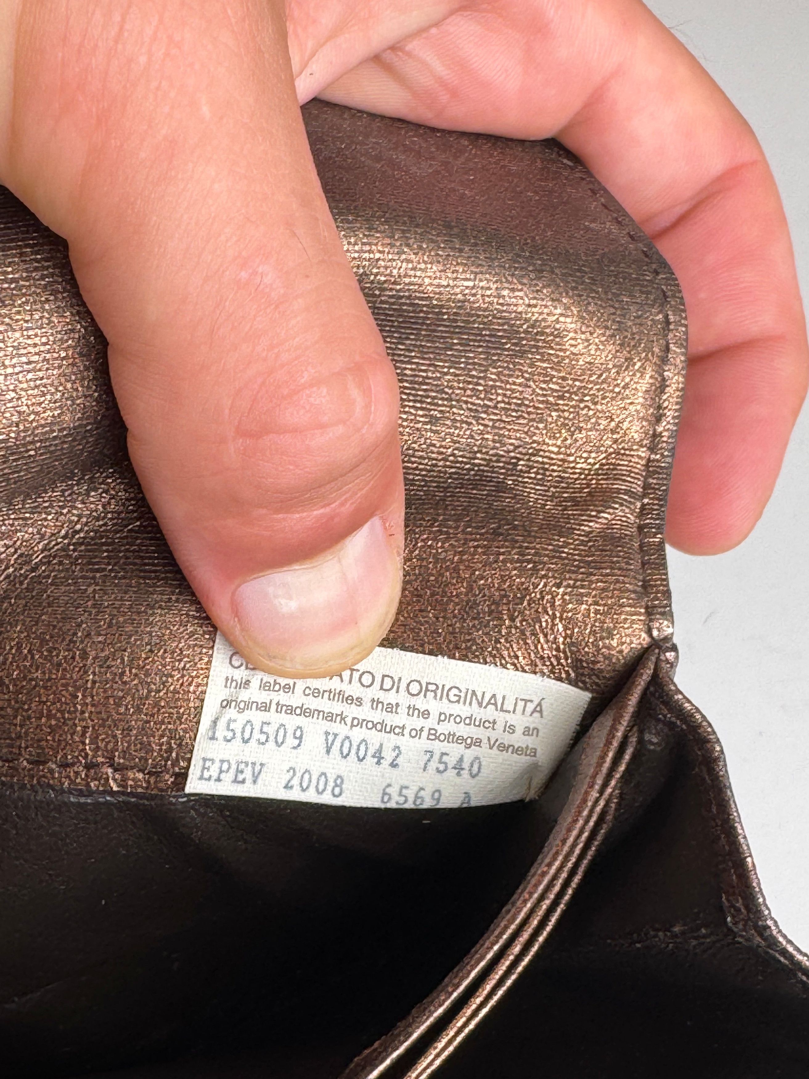 Bottega Veneta Vintage Leather wallet Brown Size ONE SIZE - 10 Thumbnail