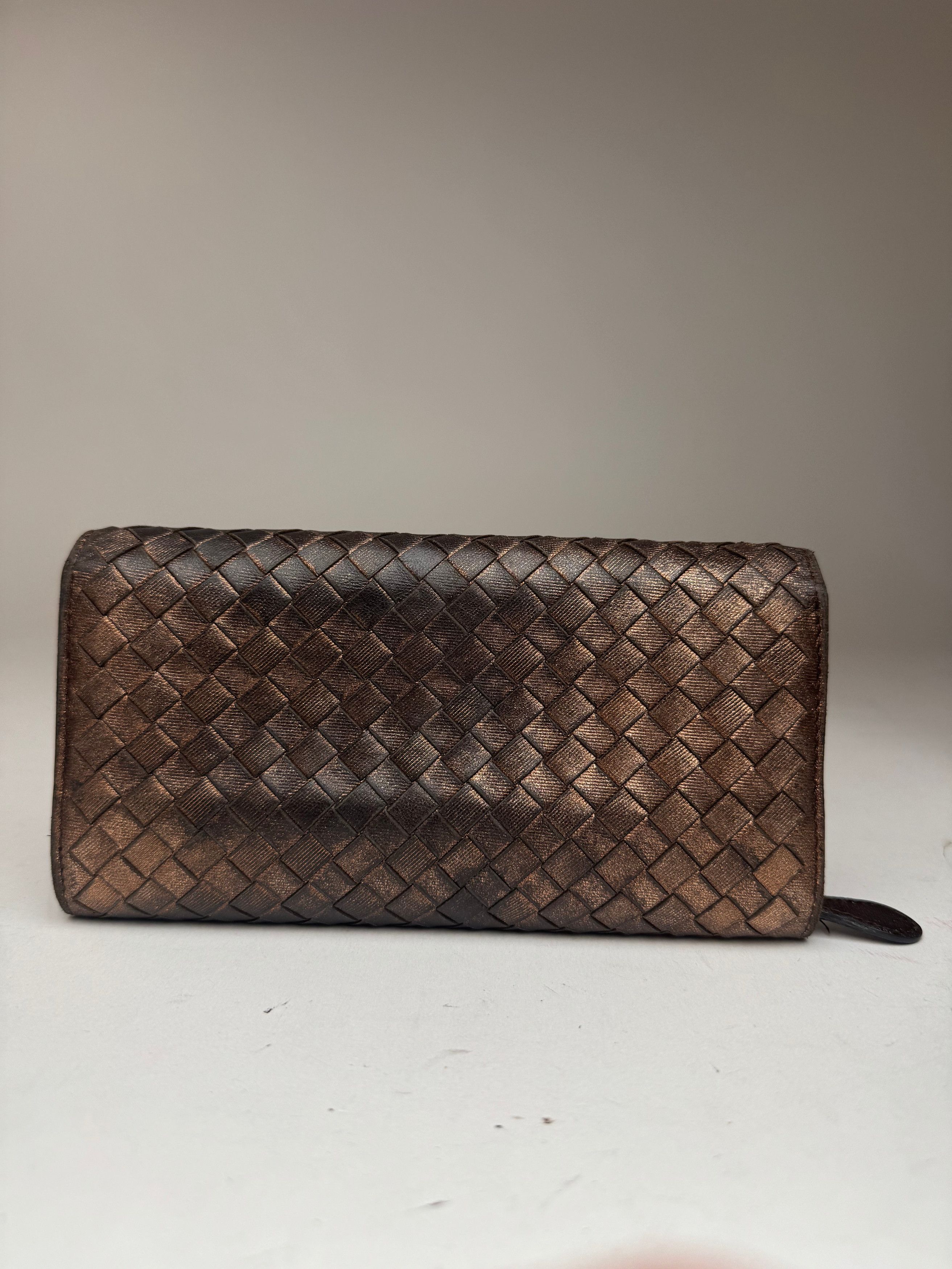 Bottega Veneta Vintage Leather wallet Brown Size ONE SIZE - 5 Thumbnail