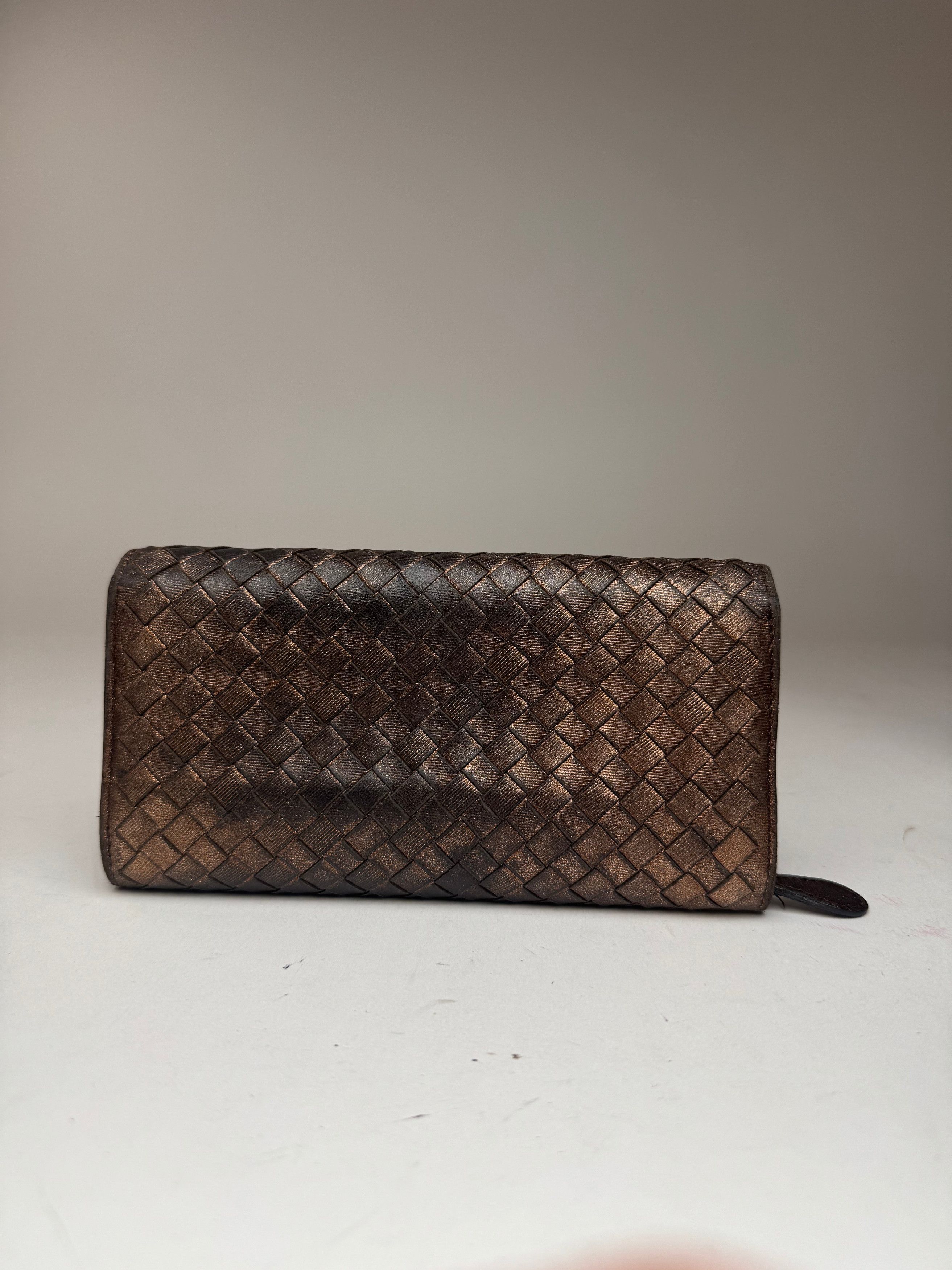 Bottega Veneta Vintage Leather wallet Brown Size ONE SIZE - 4 Thumbnail