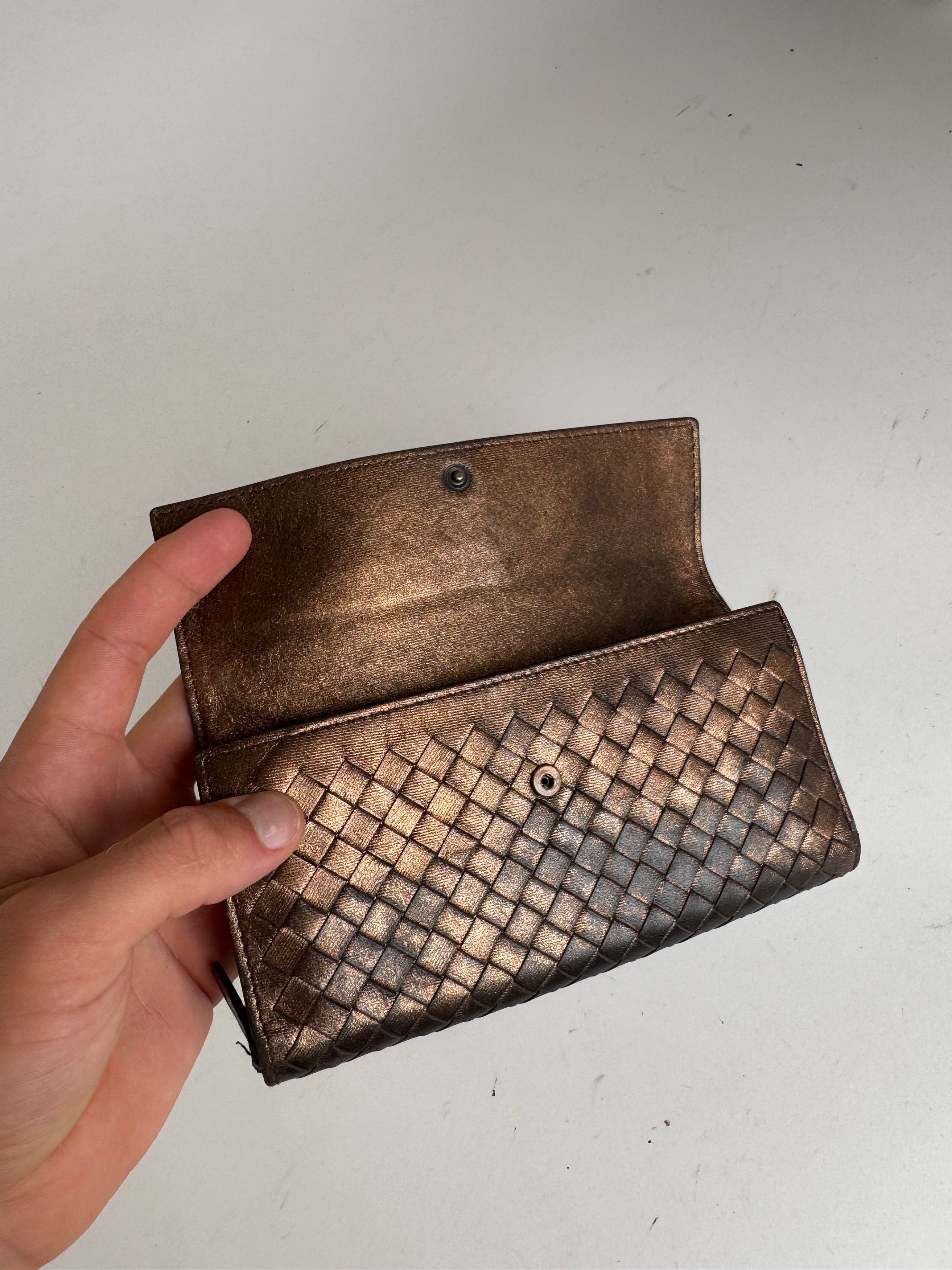Bottega Veneta Vintage Leather wallet Brown Size ONE SIZE - 7 Thumbnail