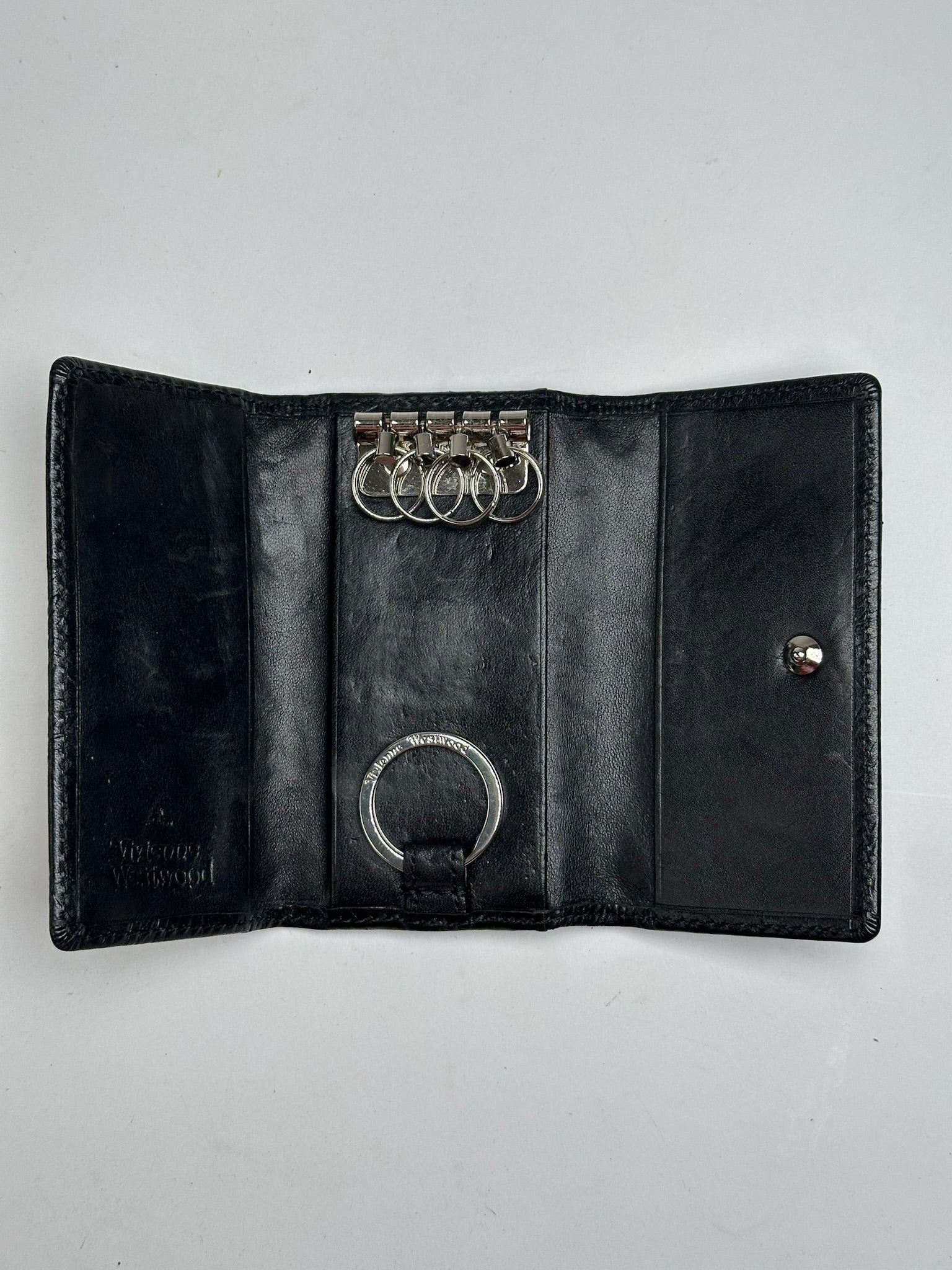 Vivienne Westwood Vintage Leather Key Holder Black Size ONE SIZE - 6 Thumbnail