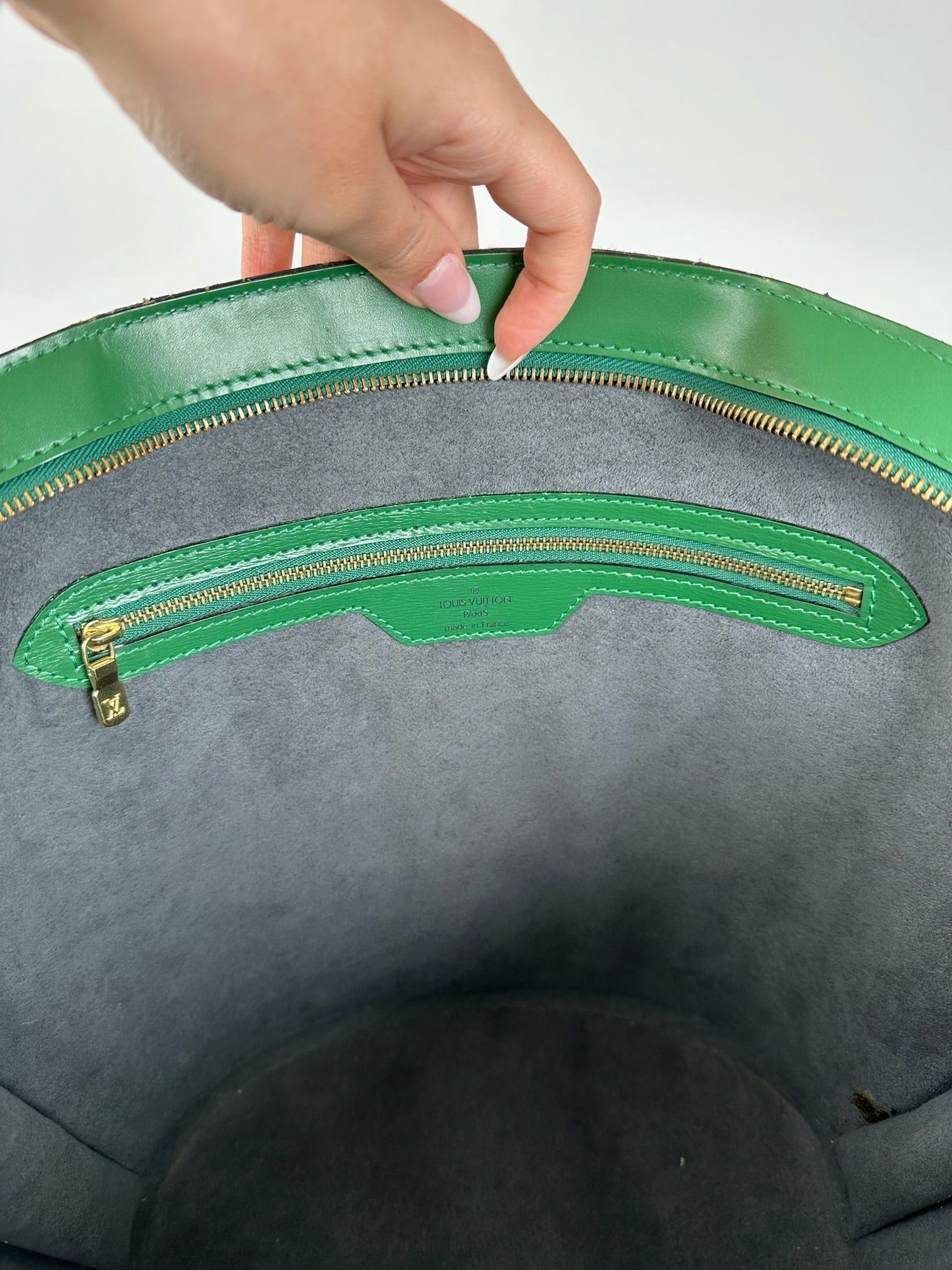 Louis Vuitton Vintage Saint Jacques EPI Leather Bag green Size ONE SIZE - 7 Thumbnail