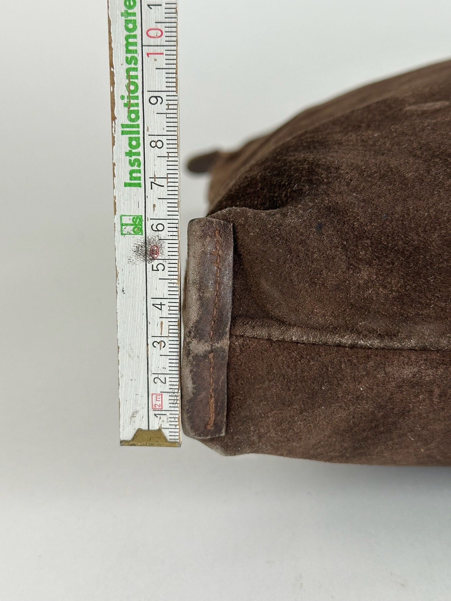 Fendi Vintage Suede Handbag Brown Size ONE SIZE - 7 Thumbnail