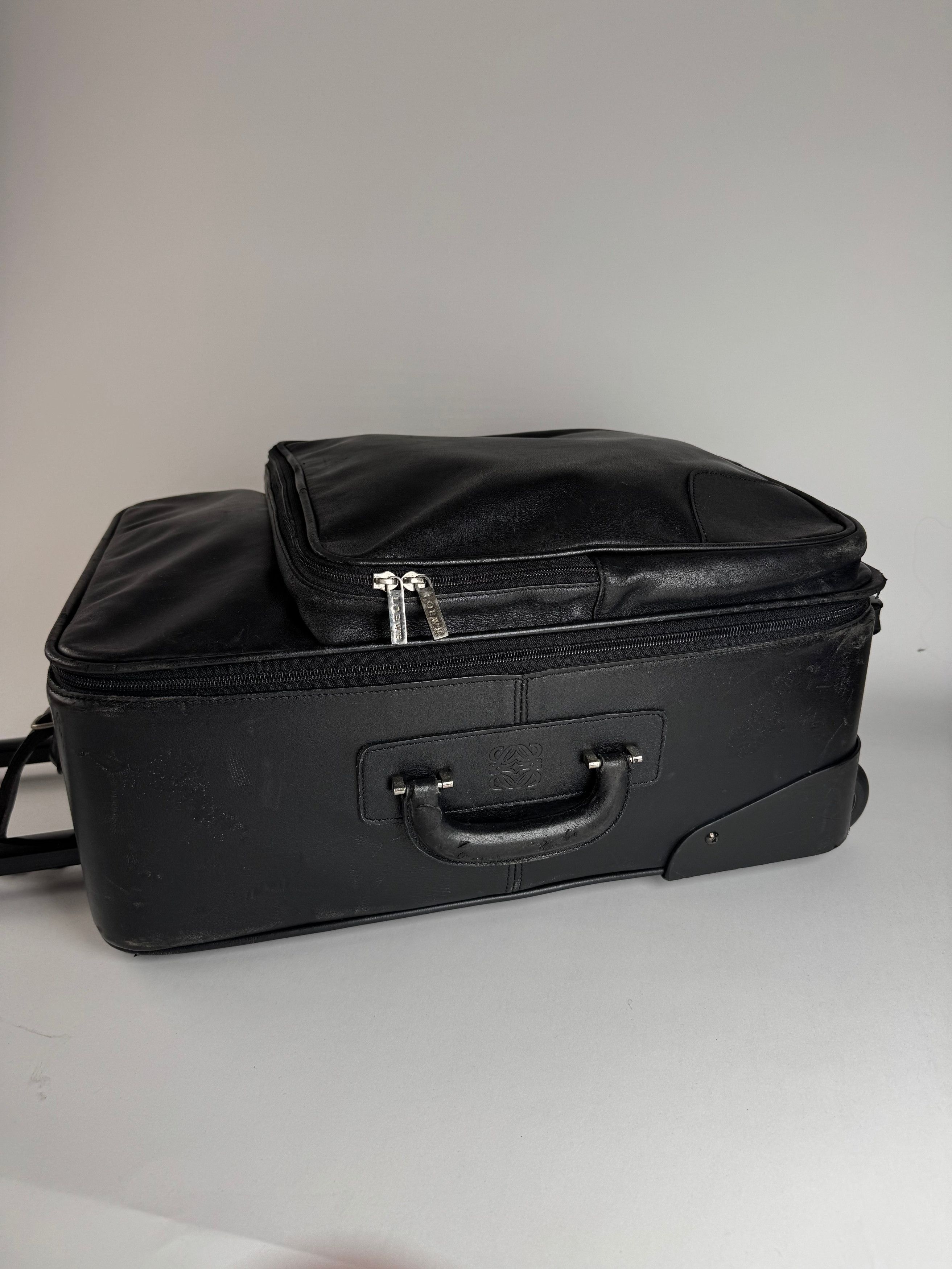 Loewe Vintage Madrid Leather Suitcase / Trolley Black Size ONE SIZE - 3 Thumbnail