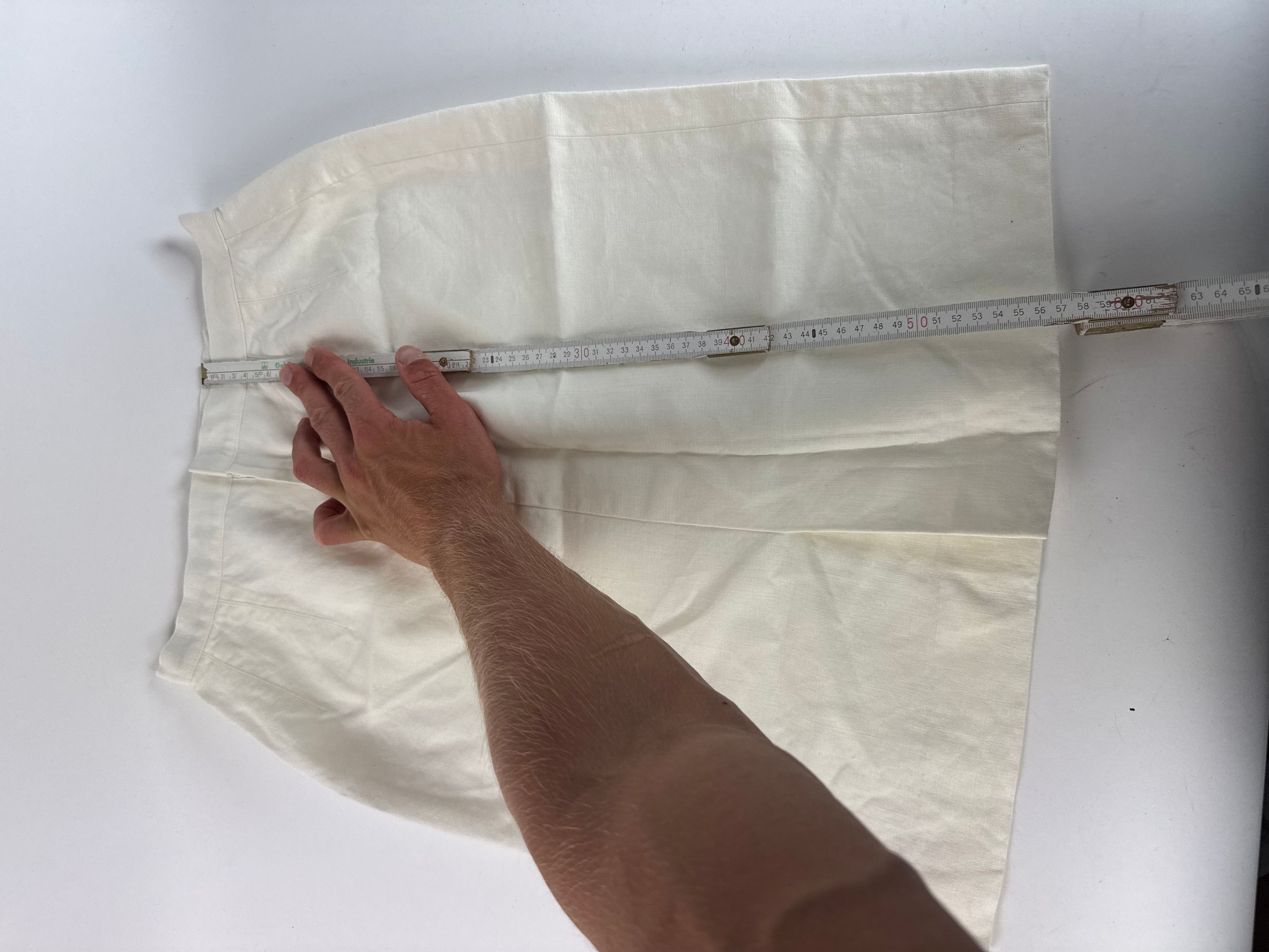 Dior Vintage Skirt White M Size 30" / US 8 / IT 44 - 8 Thumbnail