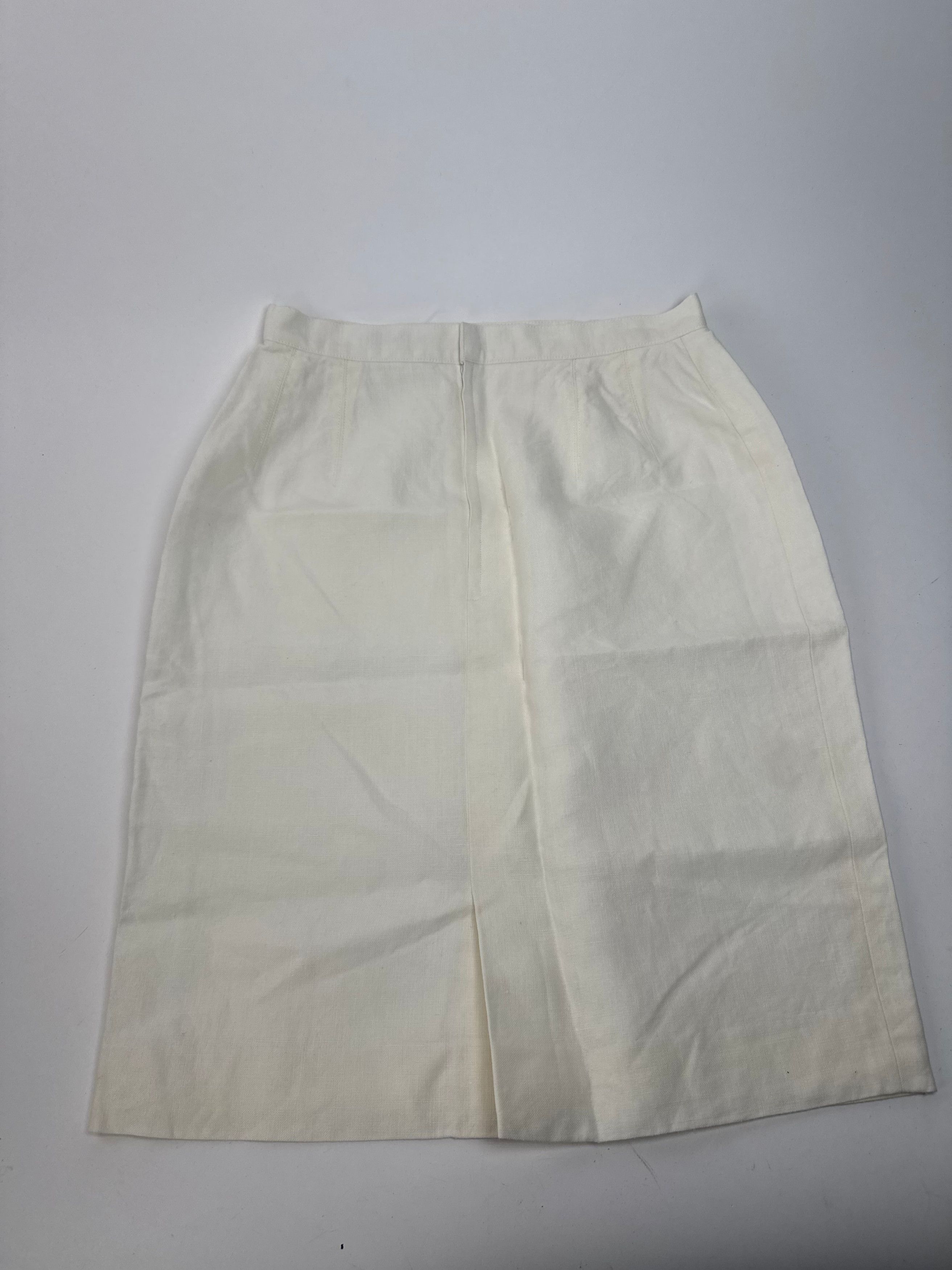 Dior Vintage Skirt White M Size 30" / US 8 / IT 44 - 4 Thumbnail