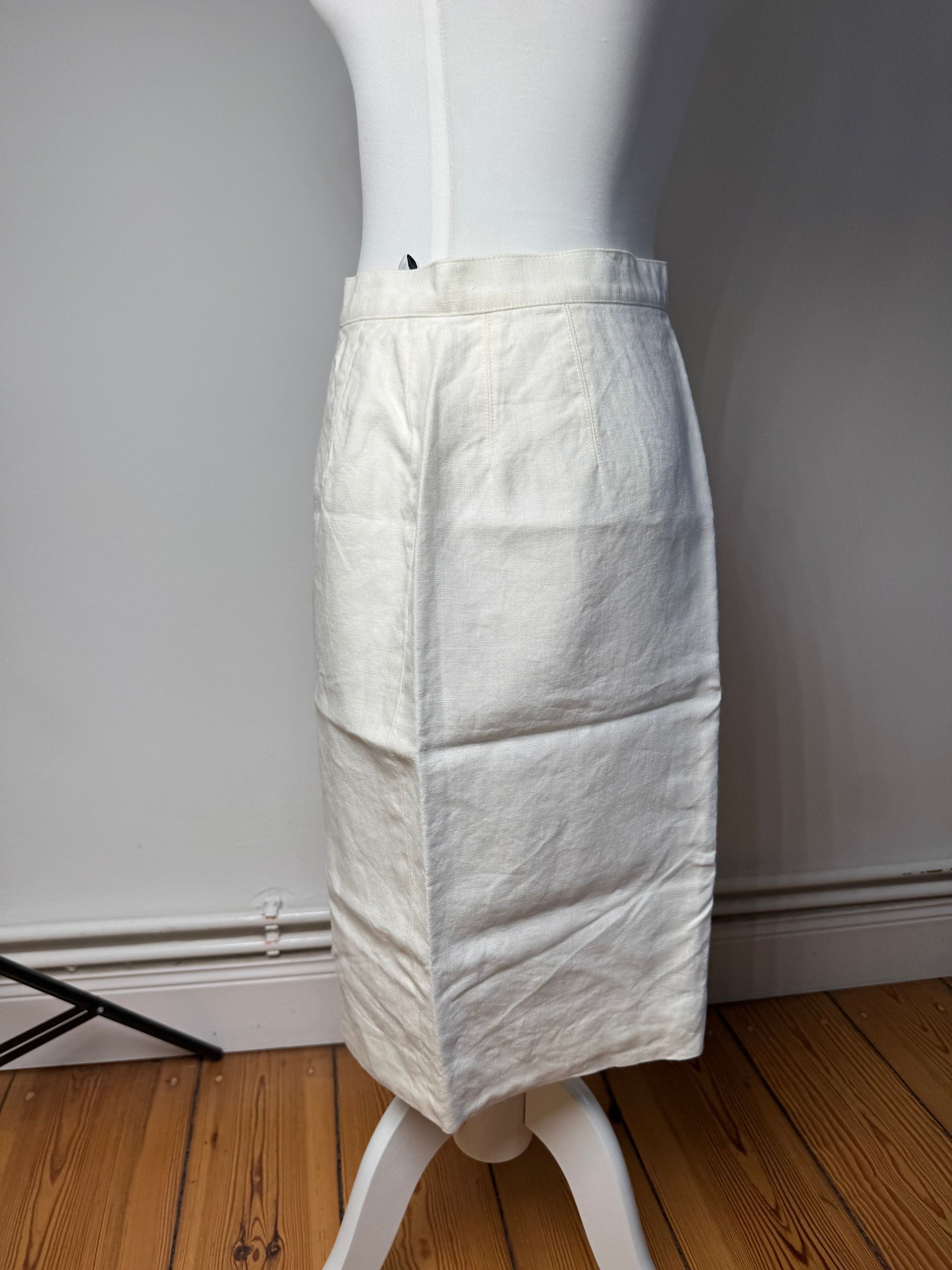 Dior Vintage Skirt White M Size 30" / US 8 / IT 44 - 2 Thumbnail