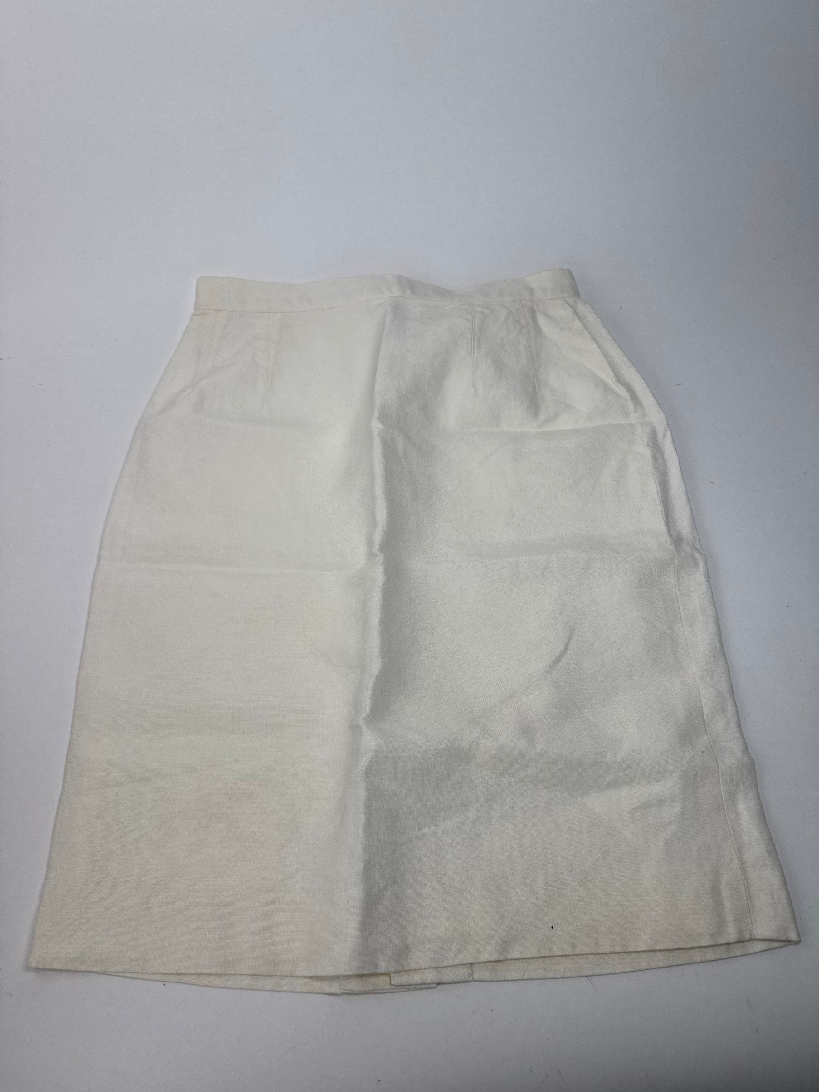 Dior Vintage Skirt White M Size 30" / US 8 / IT 44 - 12 Thumbnail