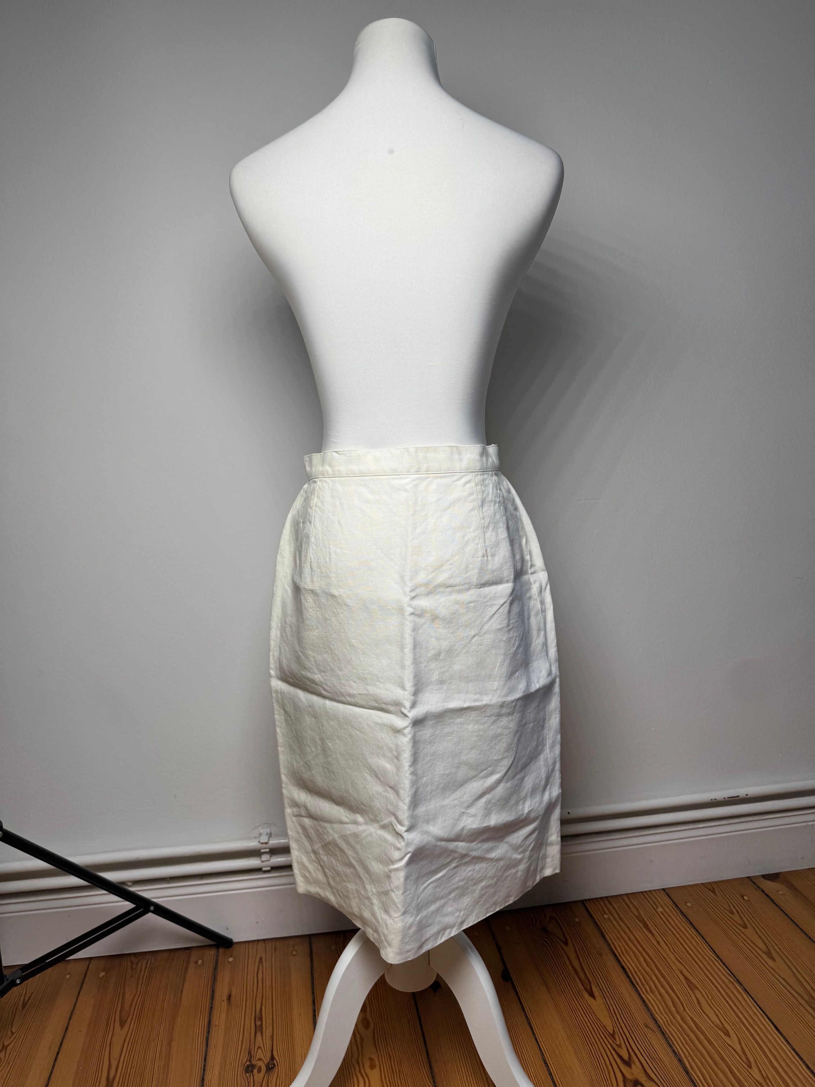 Dior Vintage Skirt White M Size 30" / US 8 / IT 44 - 3 Thumbnail