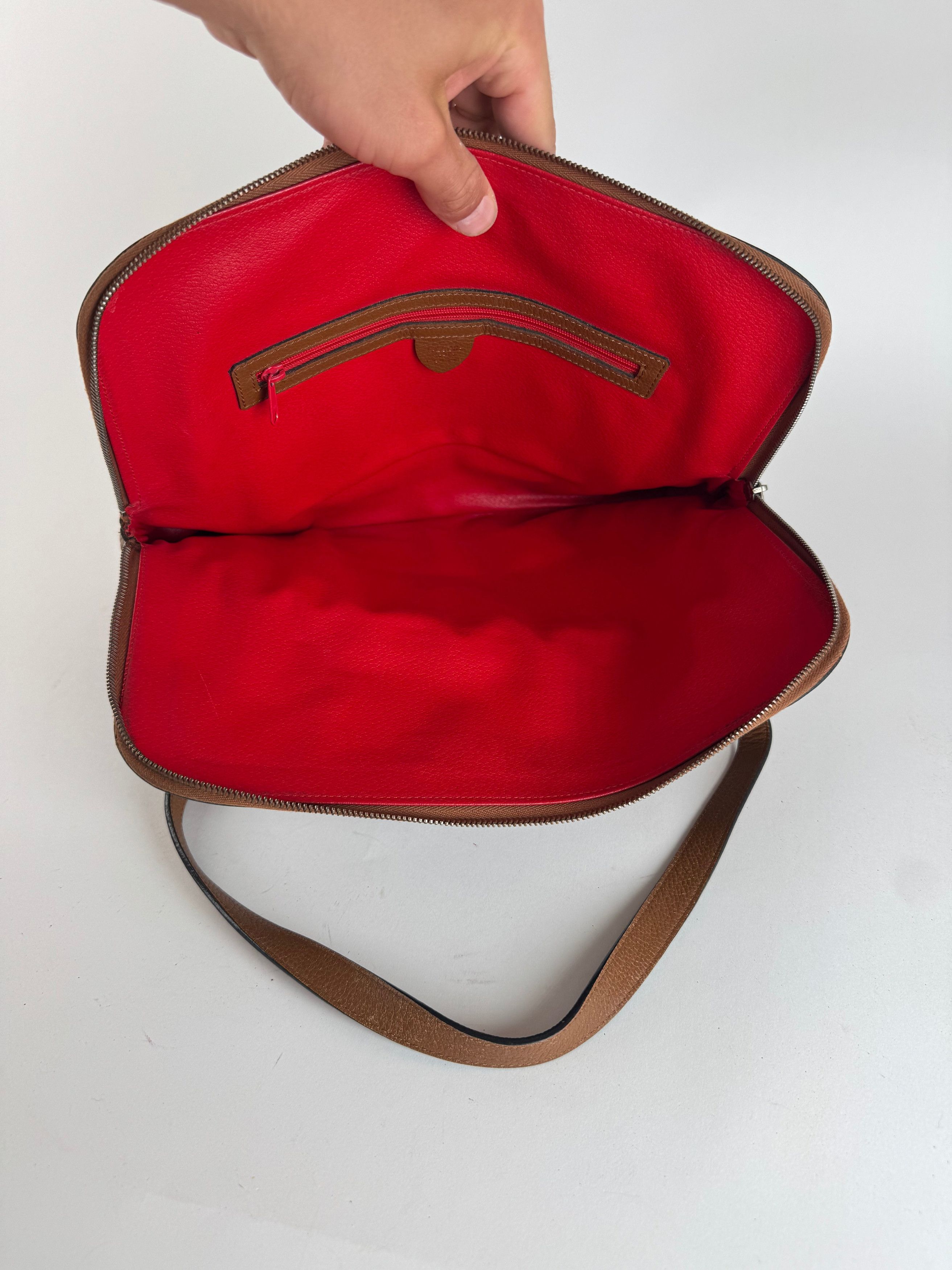 Celine Vintage Paris Leather handbag brown Size ONE SIZE - 3 Thumbnail