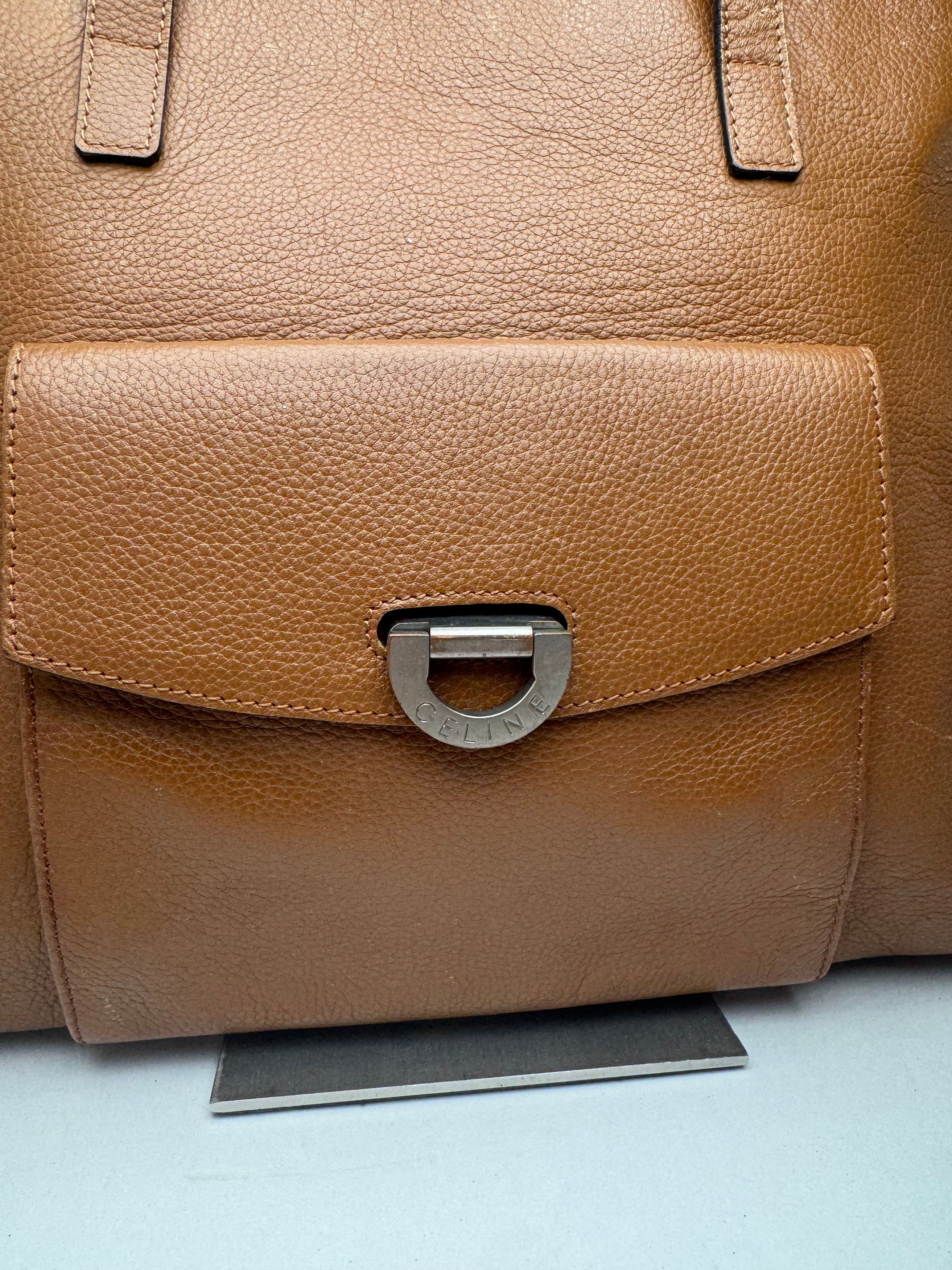 Celine Vintage Paris Leather handbag brown Size ONE SIZE - 8 Thumbnail