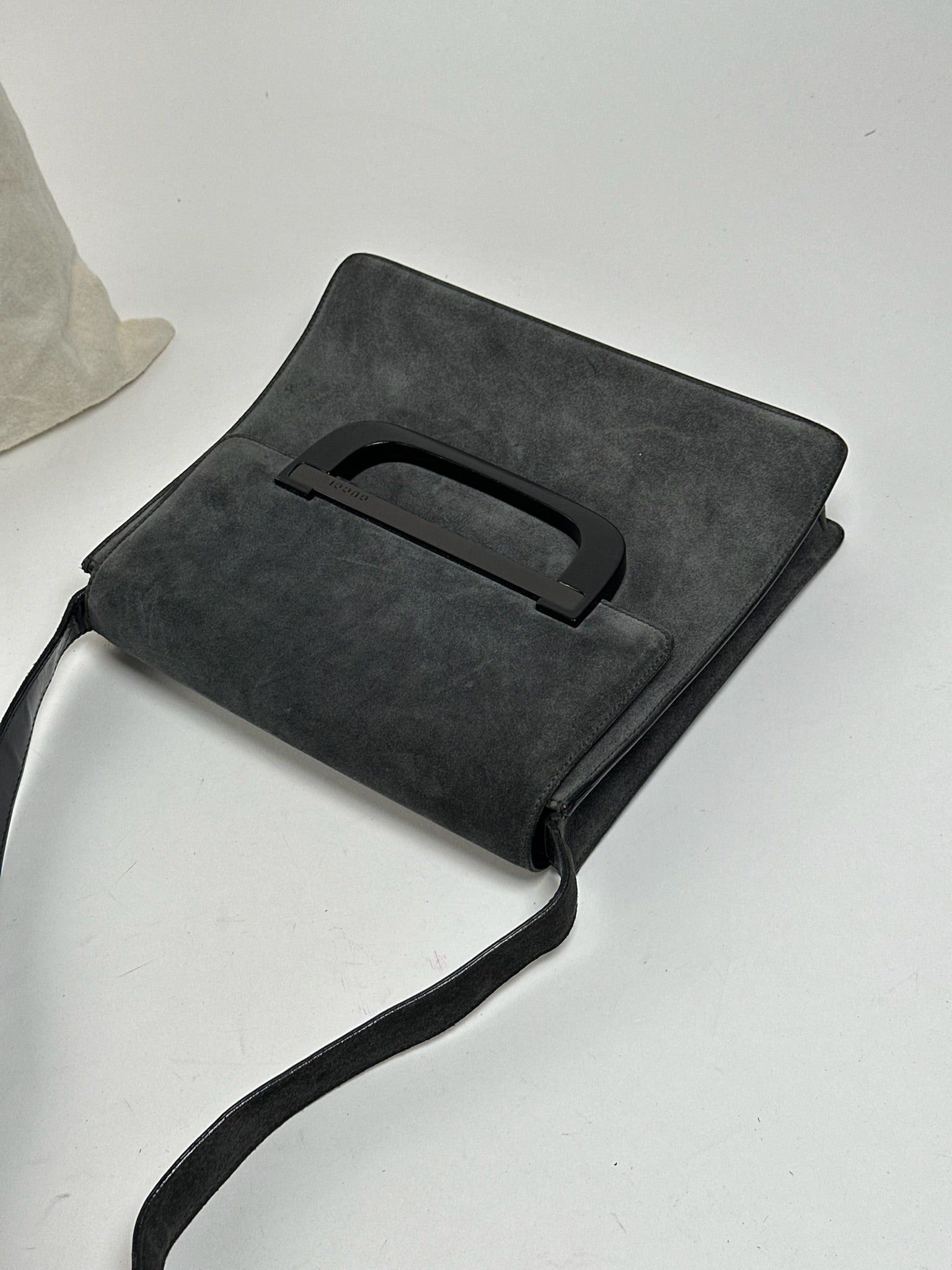 Gucci Vintage Suede leather bag grey Size ONE SIZE - 4 Thumbnail