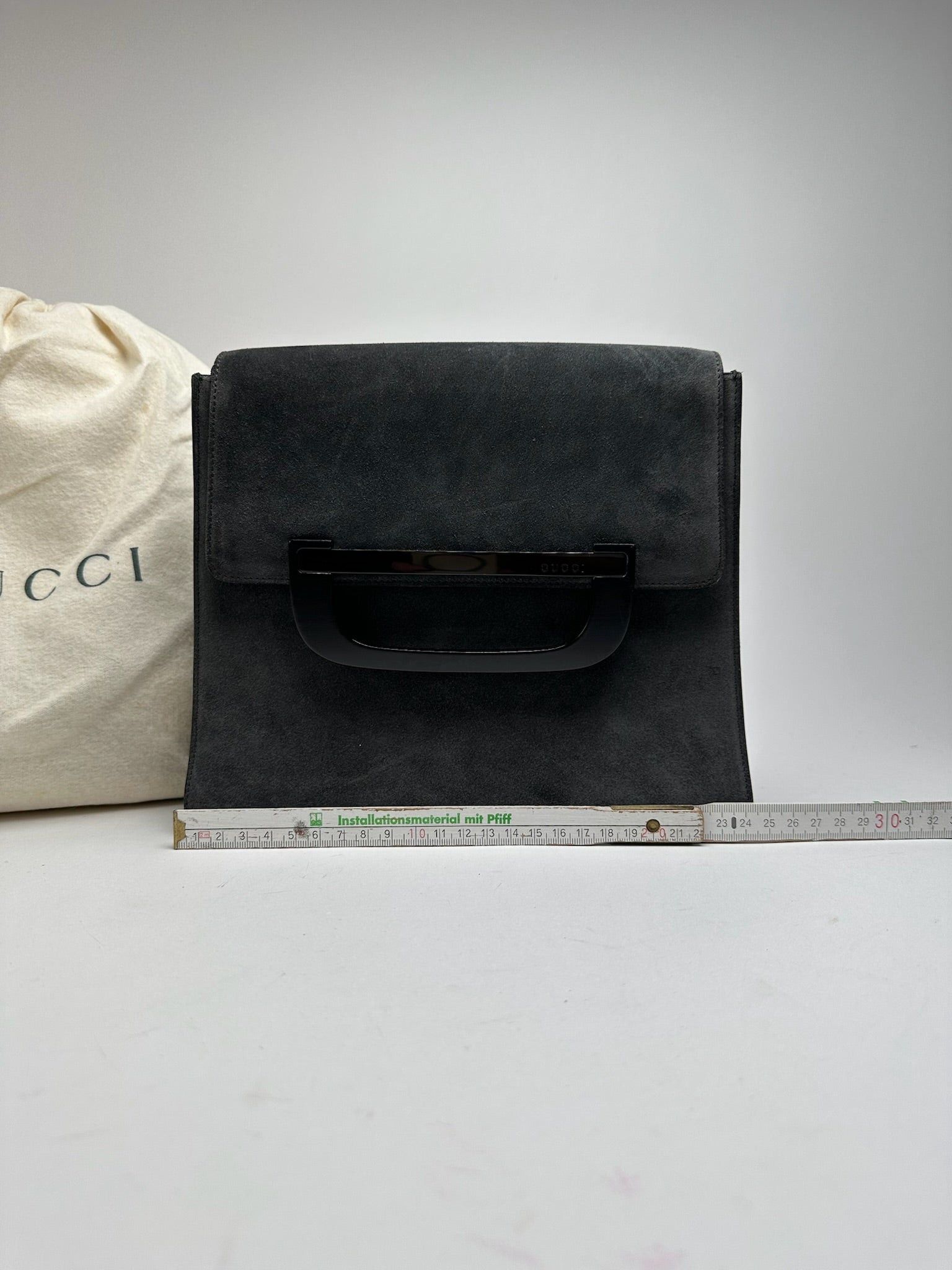 Gucci Vintage Suede leather bag grey Size ONE SIZE - 13 Thumbnail