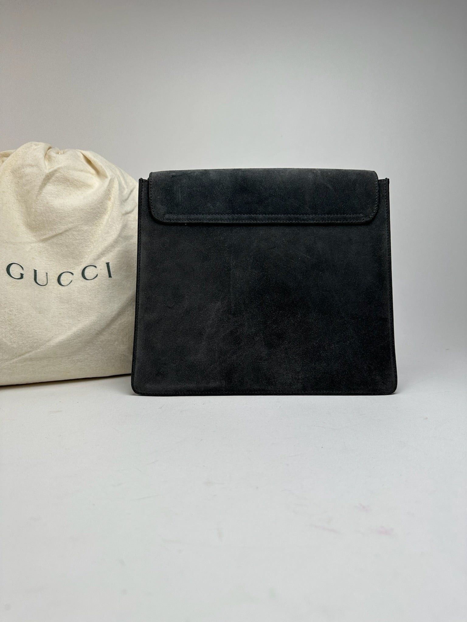 Gucci Vintage Suede leather bag grey Size ONE SIZE - 3 Thumbnail