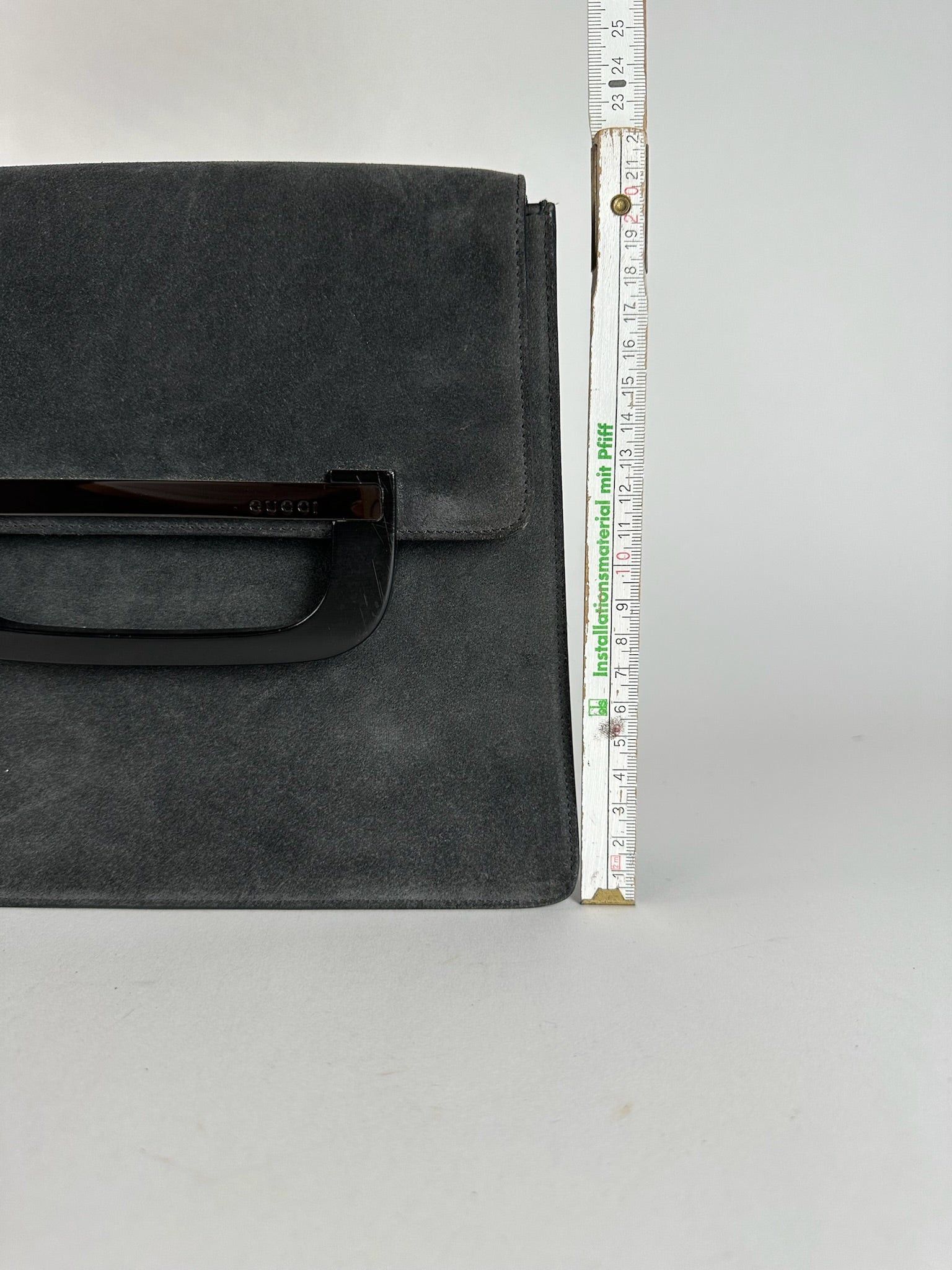 Gucci Vintage Suede leather bag grey Size ONE SIZE - 12 Thumbnail