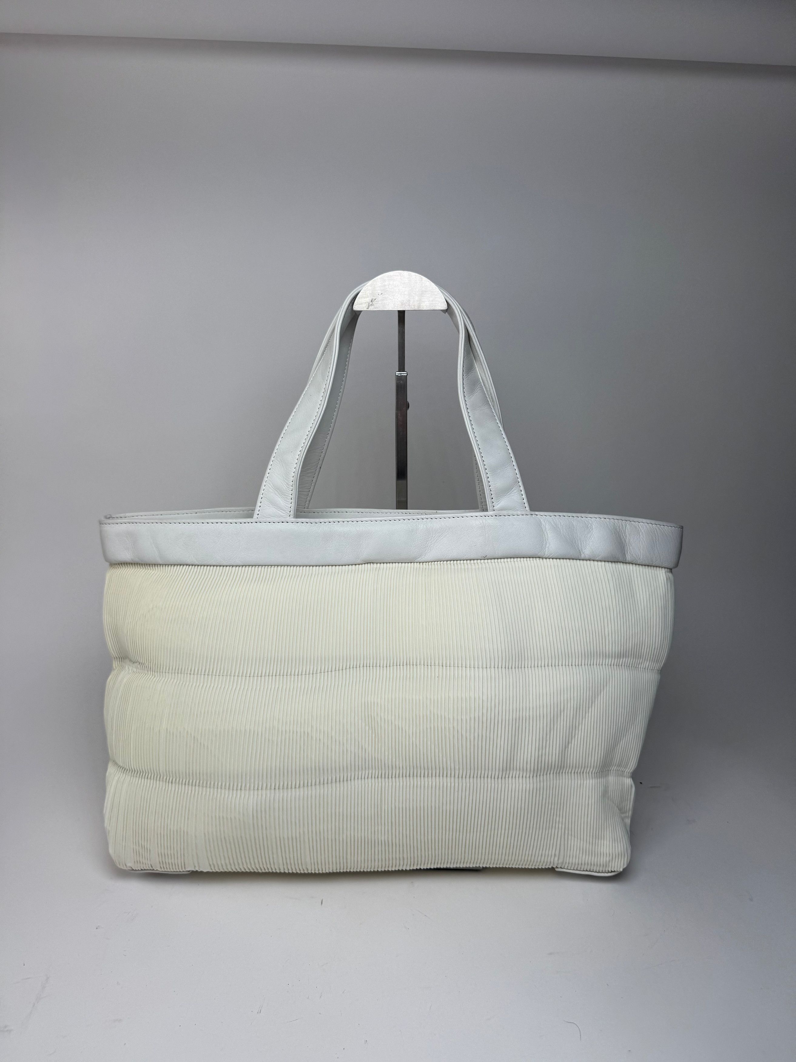 Issey Miyake Vintage Plissee leather bag white Size ONE SIZE - 5 Thumbnail