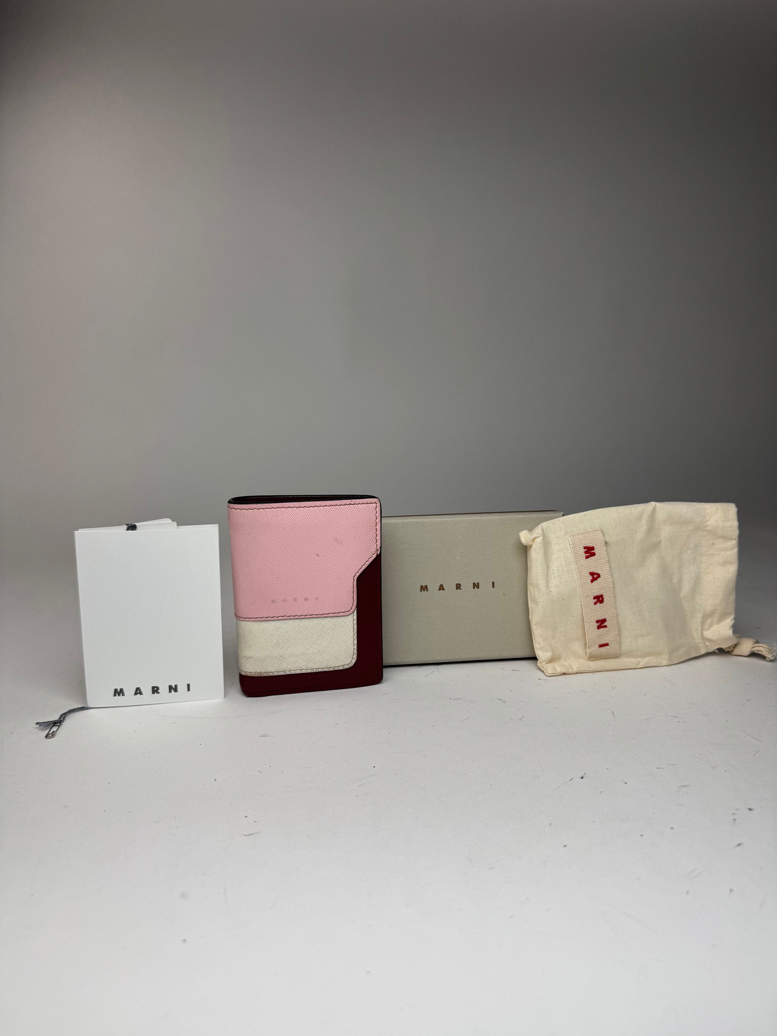 Marni Vintage Leather wallet pink Black Brown Size ONE SIZE - 2 Thumbnail