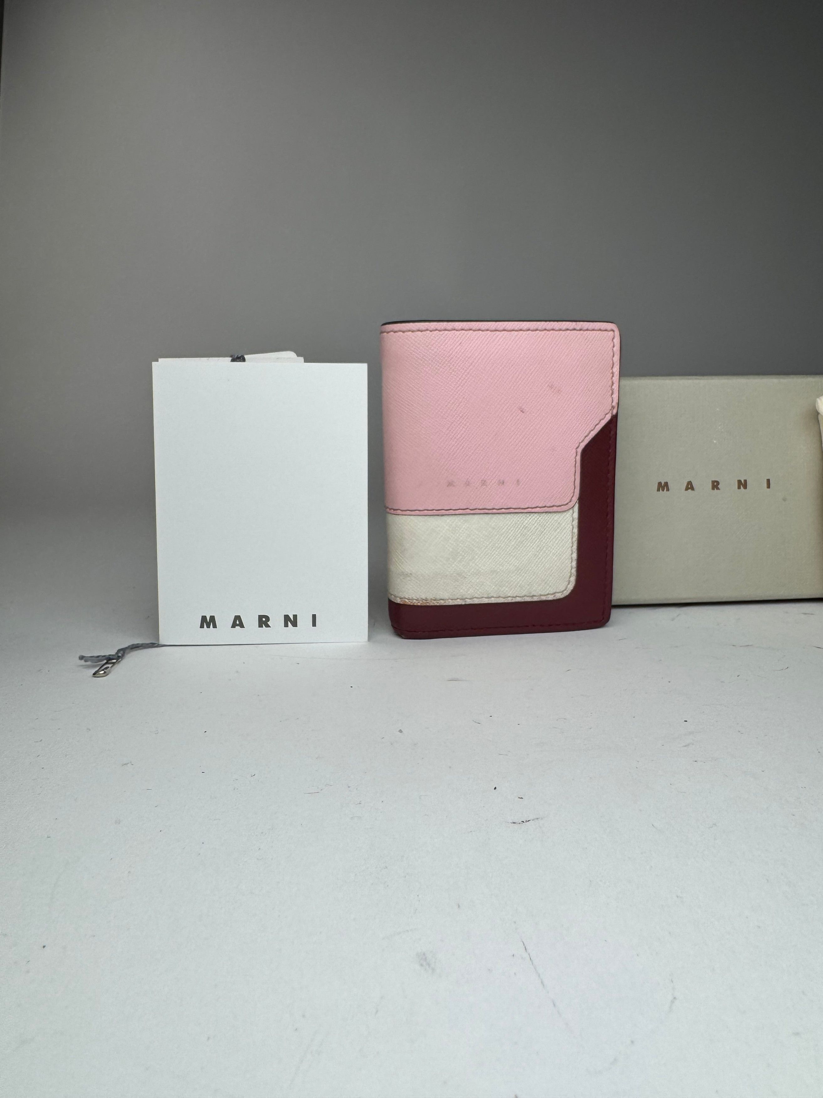 Marni Vintage Leather wallet pink Black Brown Size ONE SIZE - 7 Thumbnail
