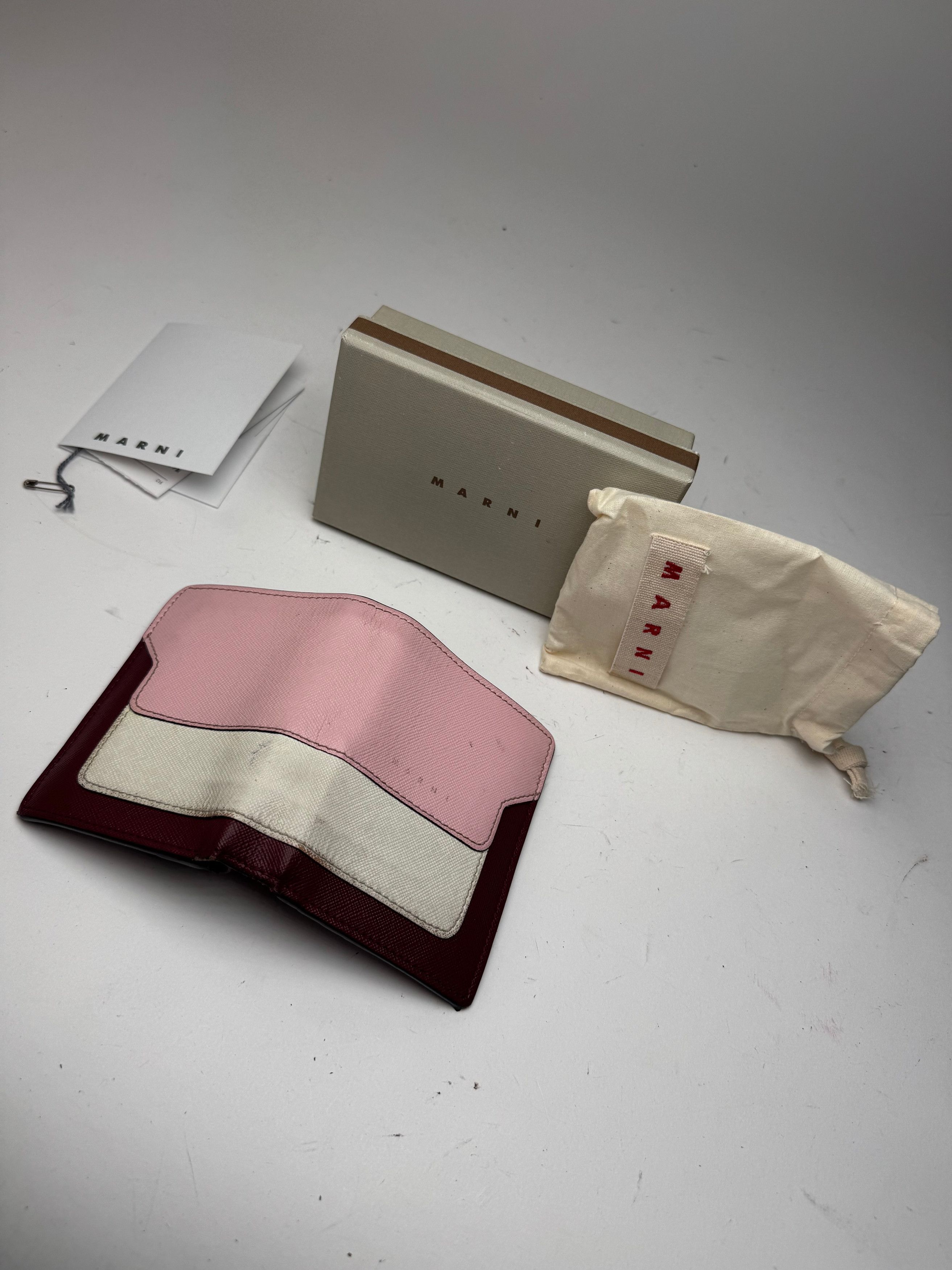 Marni Vintage Leather wallet pink Black Brown Size ONE SIZE - 10 Thumbnail