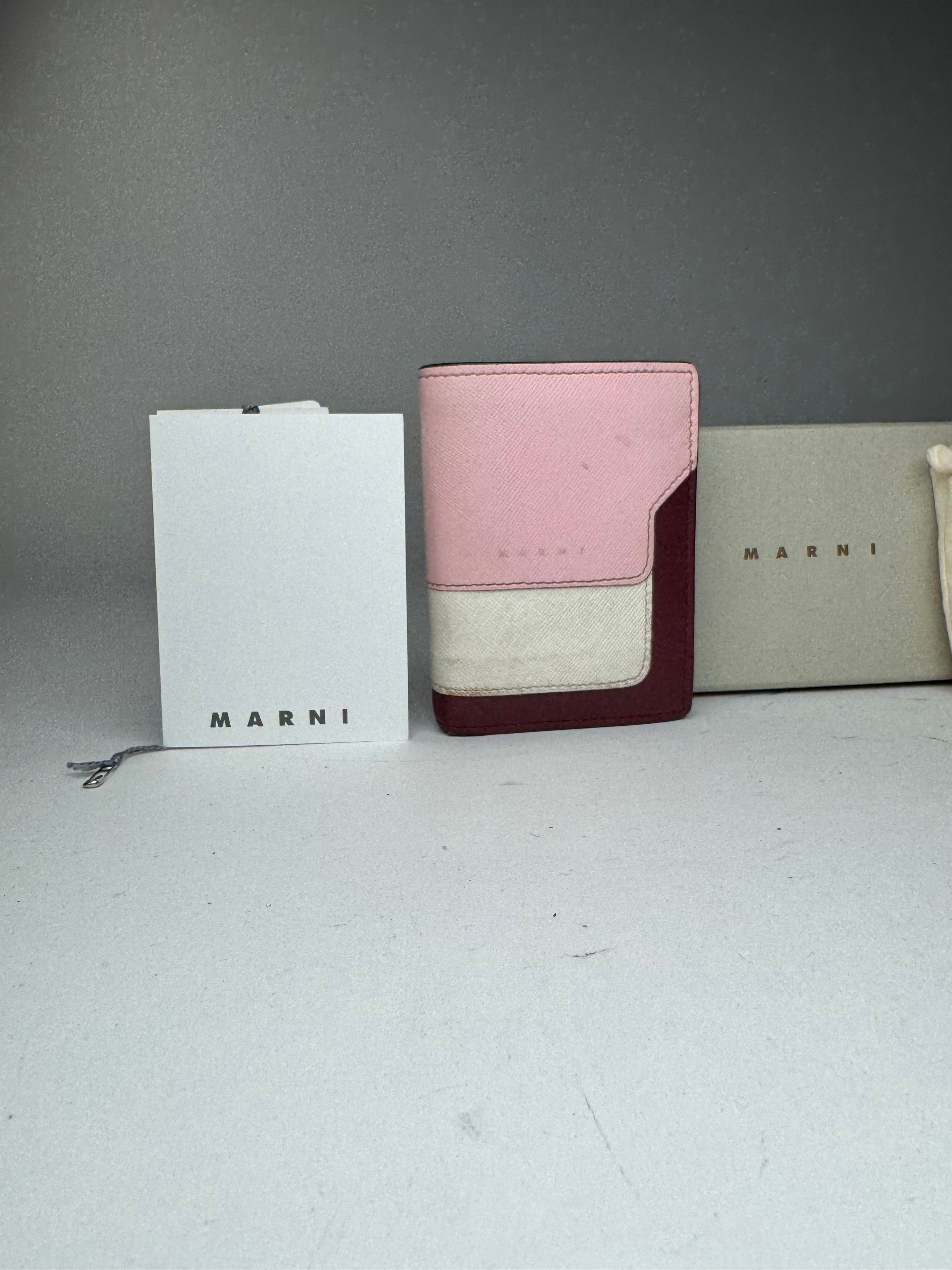 Marni Vintage Leather wallet pink Black Brown Size ONE SIZE - 4 Thumbnail