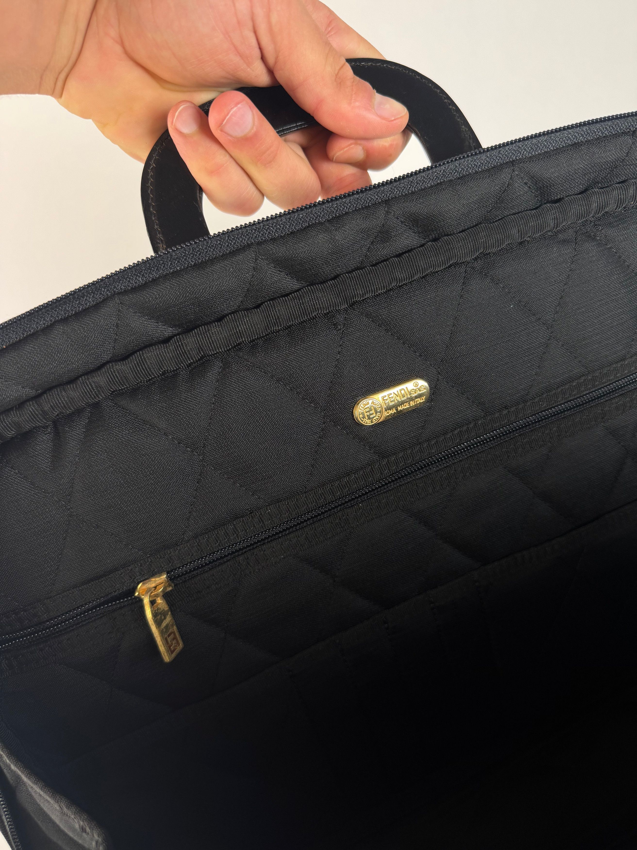 Fendi Vintage Roma 2Way Bag black gold Size ONE SIZE - 5 Thumbnail