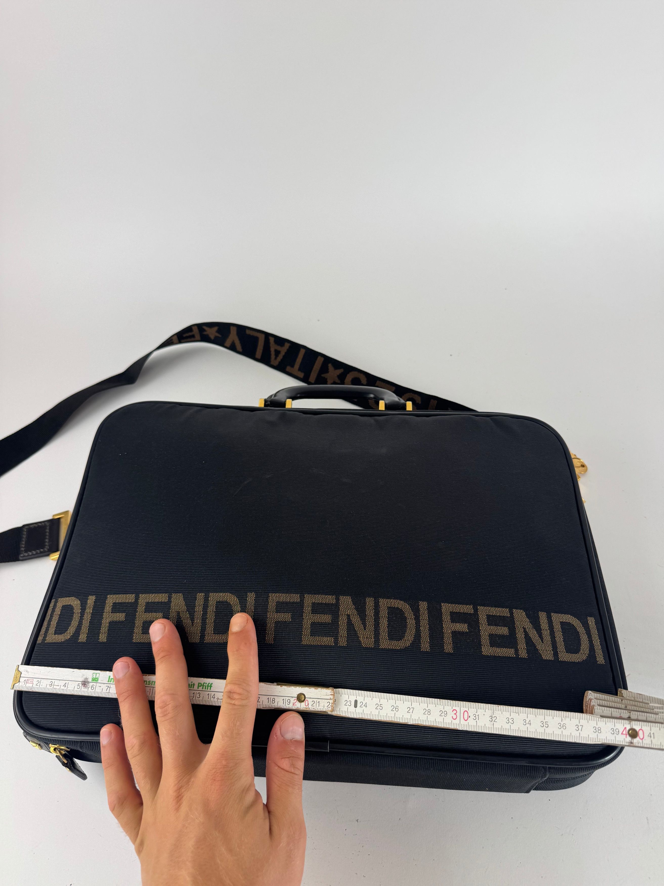 Fendi Vintage Roma 2Way Bag black gold Size ONE SIZE - 11 Thumbnail