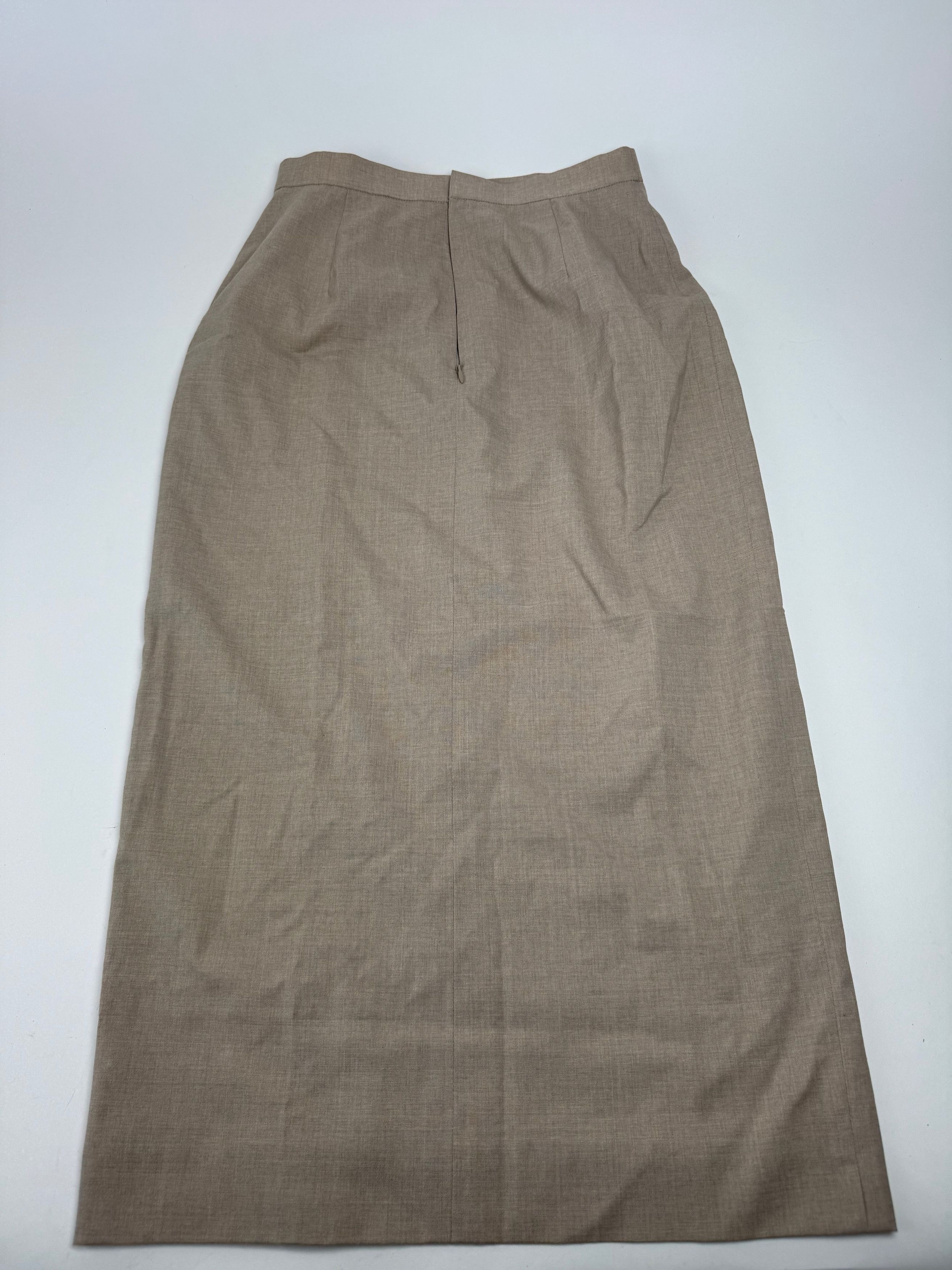 Givenchy Vintage Wool Skirt Gray 38/M Size 34" / US 12 / IT 48 - 5 Thumbnail