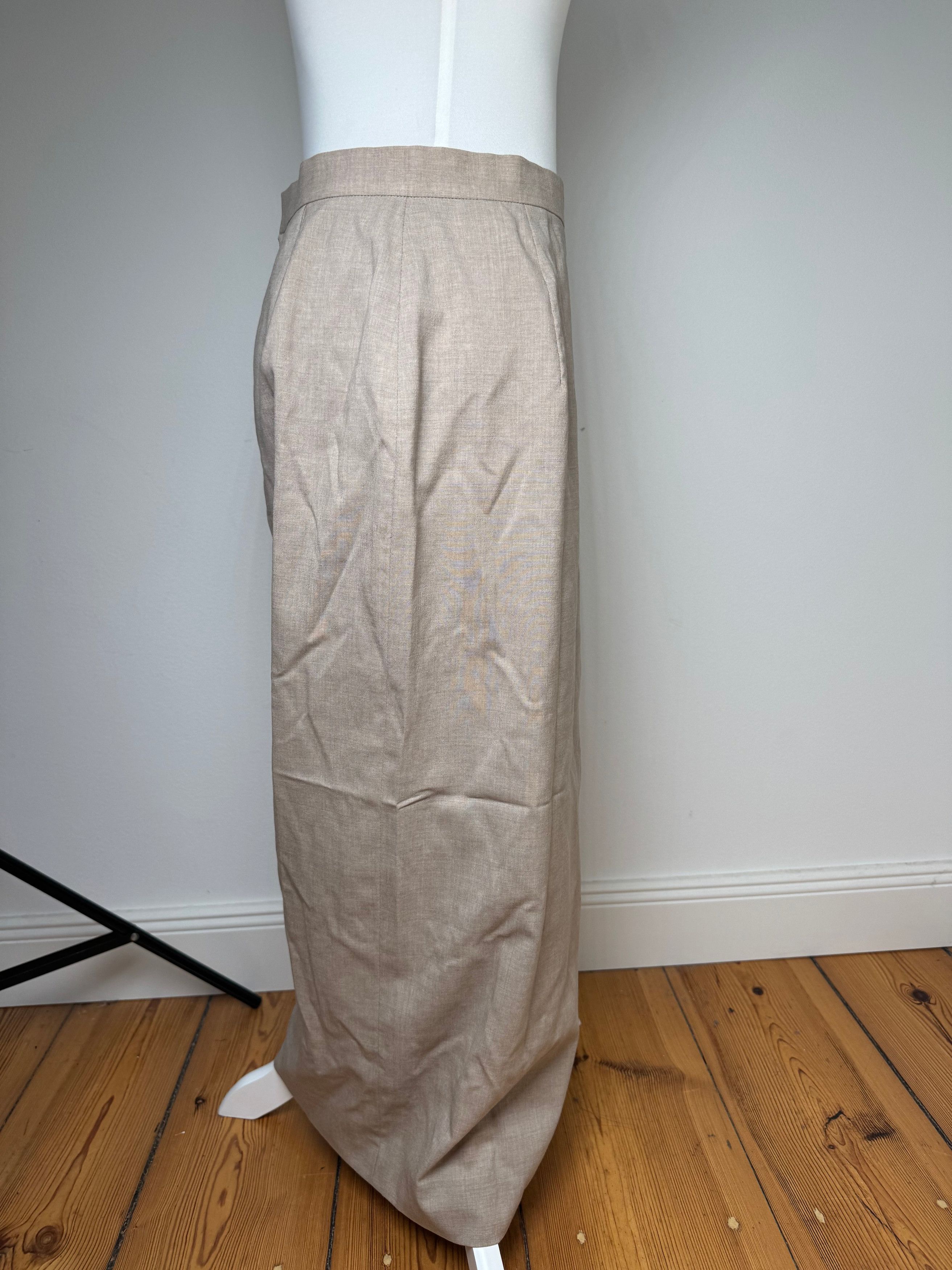 Givenchy Vintage Wool Skirt Gray 38/M Size 34" / US 12 / IT 48 - 3 Thumbnail