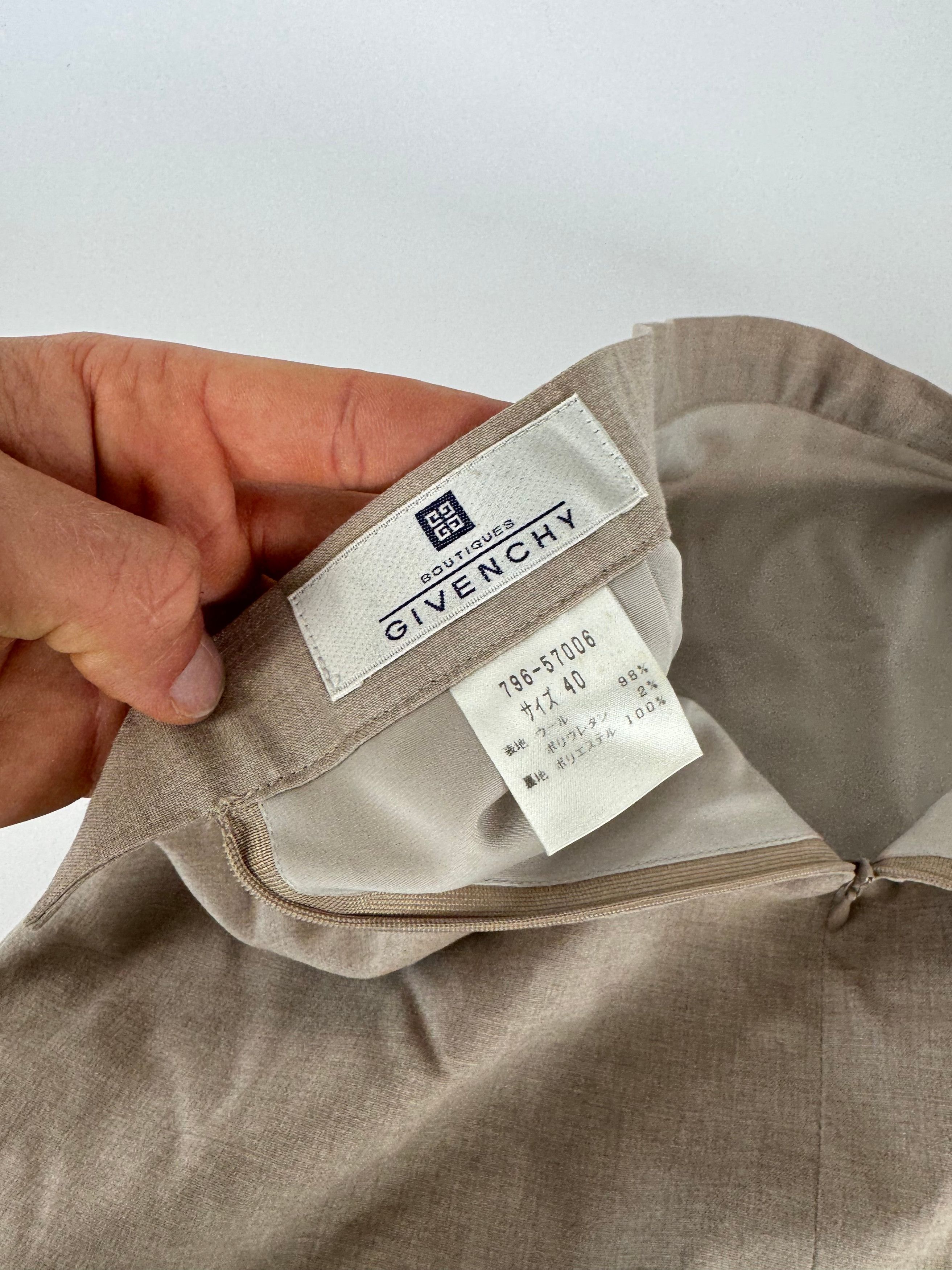 Givenchy Vintage Wool Skirt Gray 38/M Size 34" / US 12 / IT 48 - 8 Thumbnail