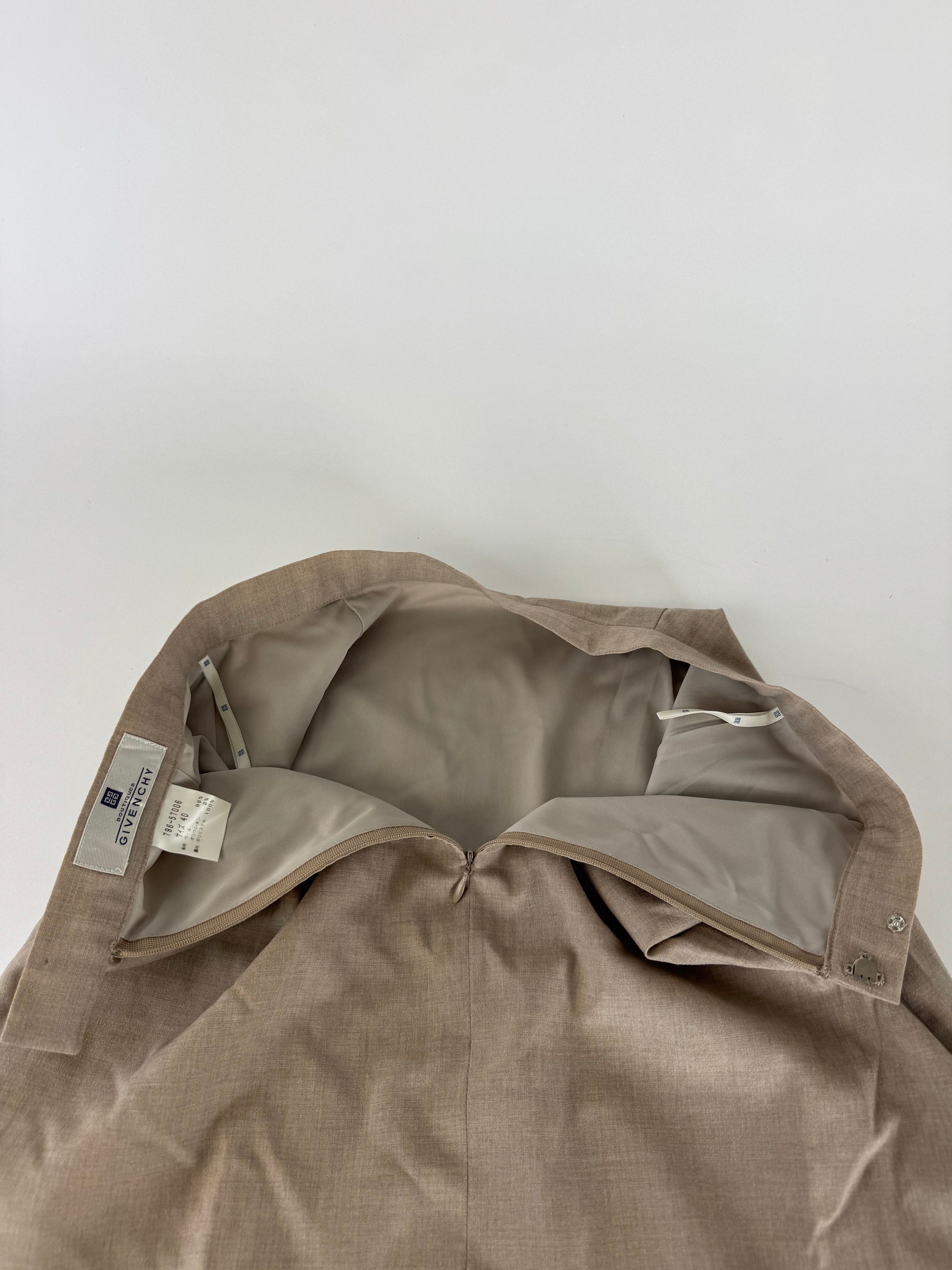 Givenchy Vintage Wool Skirt Gray 38/M Size 34" / US 12 / IT 48 - 6 Thumbnail