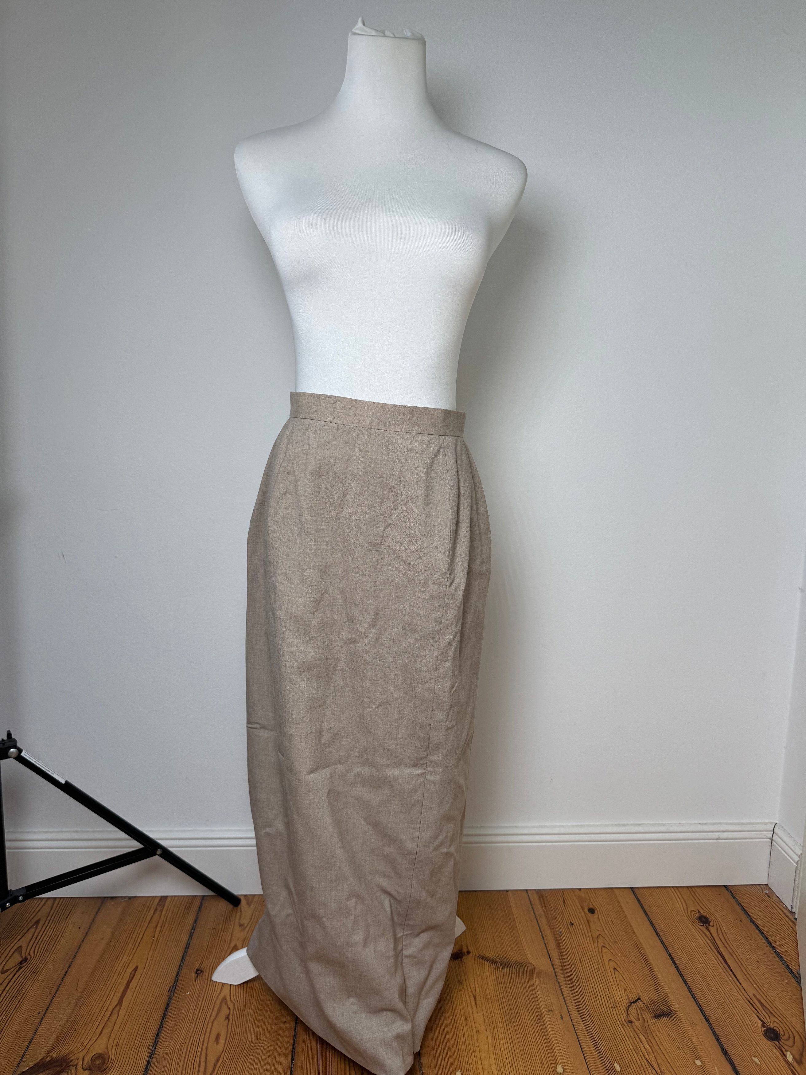 Givenchy Vintage Wool Skirt Gray 38/M Size 34" / US 12 / IT 48 - 4 Thumbnail