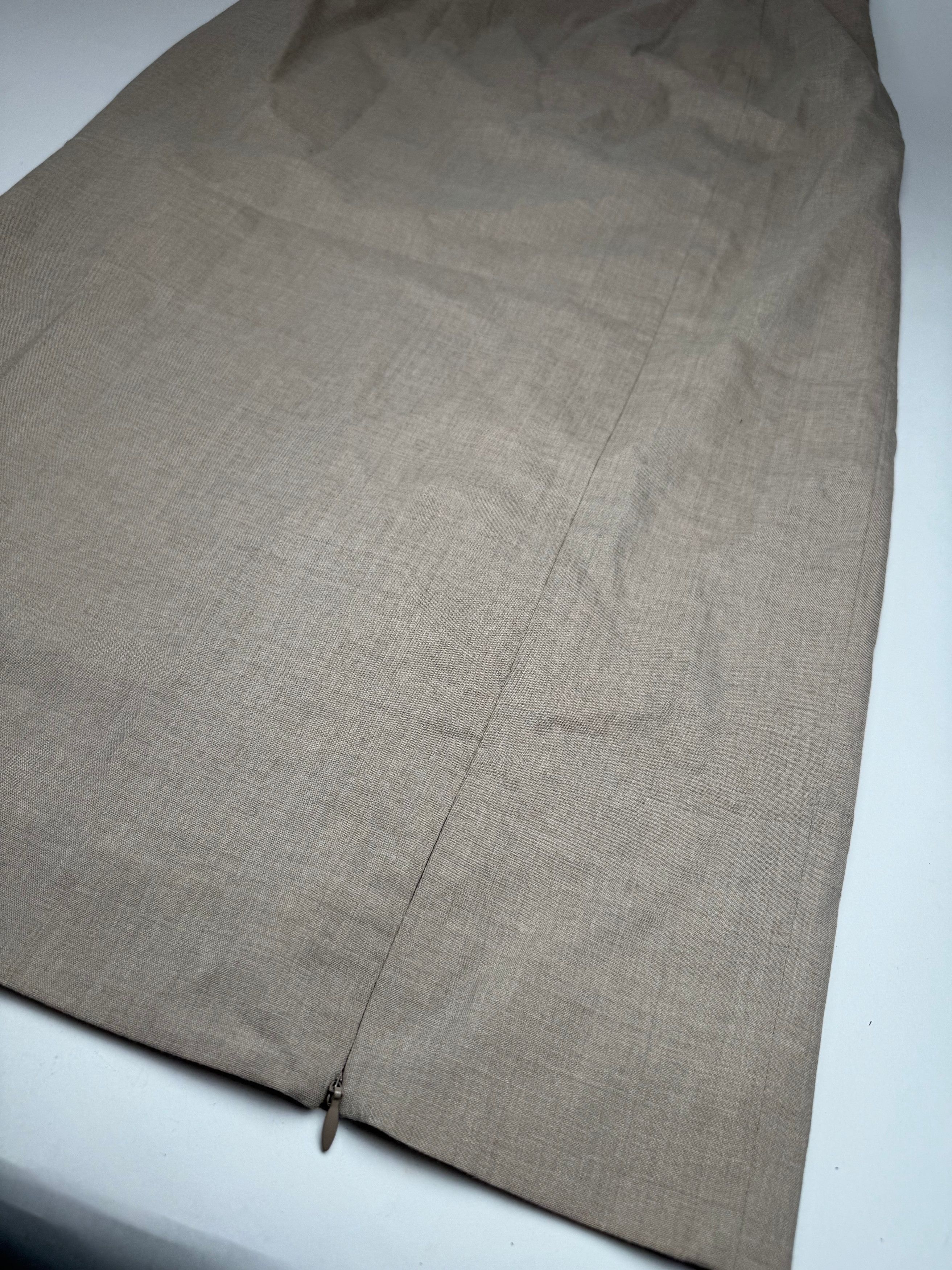 Givenchy Vintage Wool Skirt Gray 38/M Size 34" / US 12 / IT 48 - 12 Thumbnail