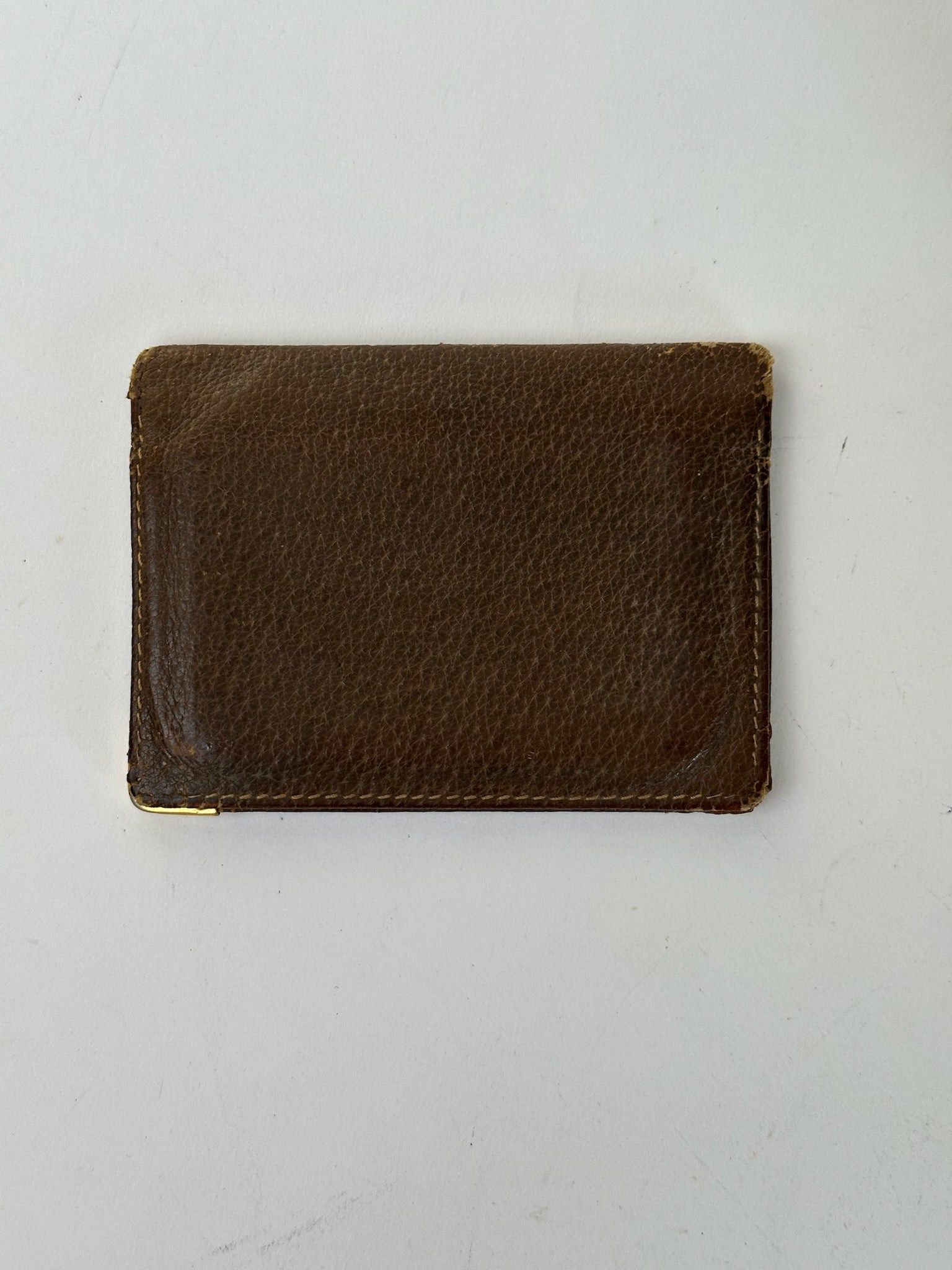 Gucci Vintage Leather Card Holder Brown Size ONE SIZE - 3 Thumbnail