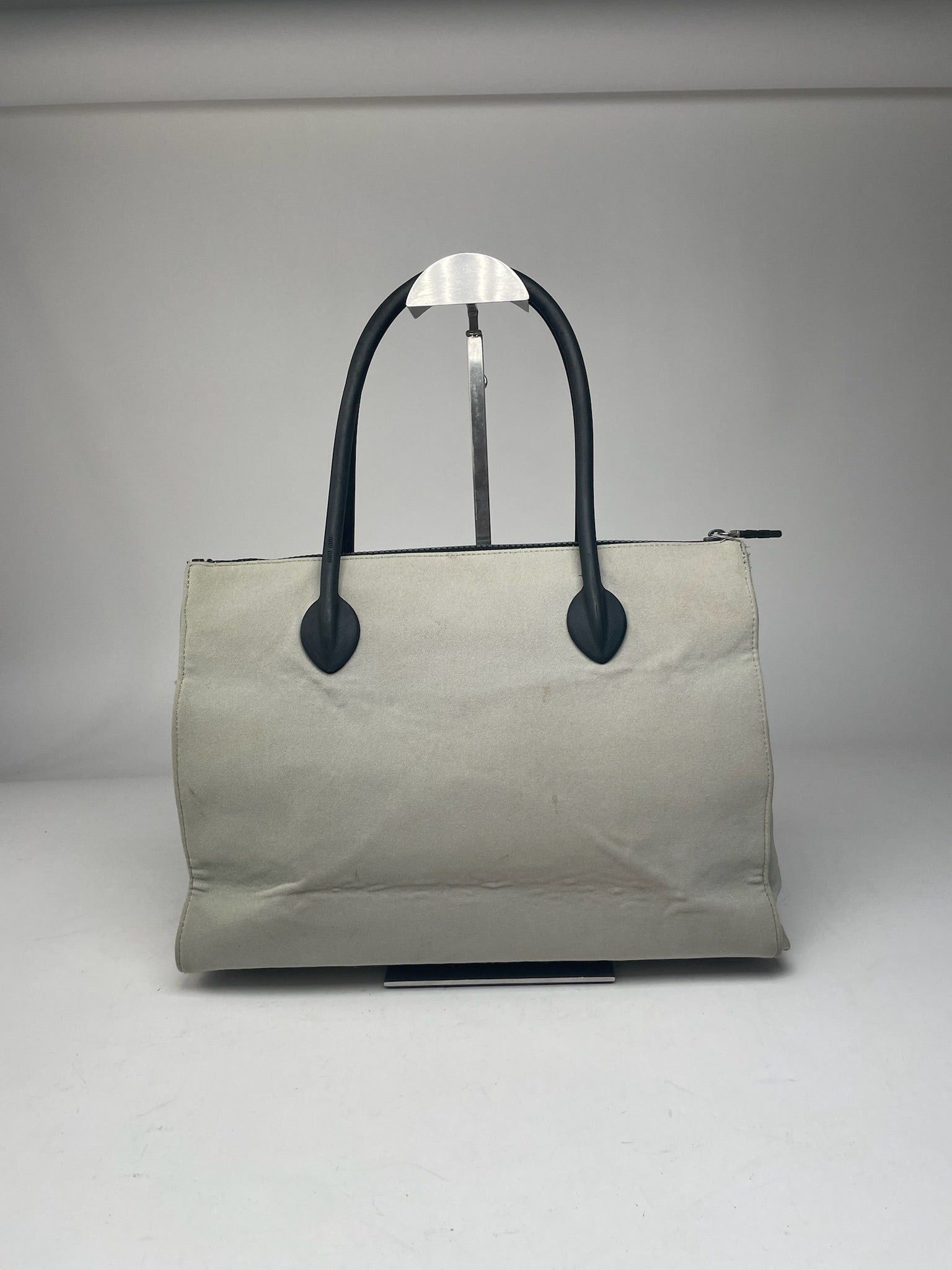 Miu Miu Vintage Canvas Bag Cream Black Size ONE SIZE - 5 Thumbnail