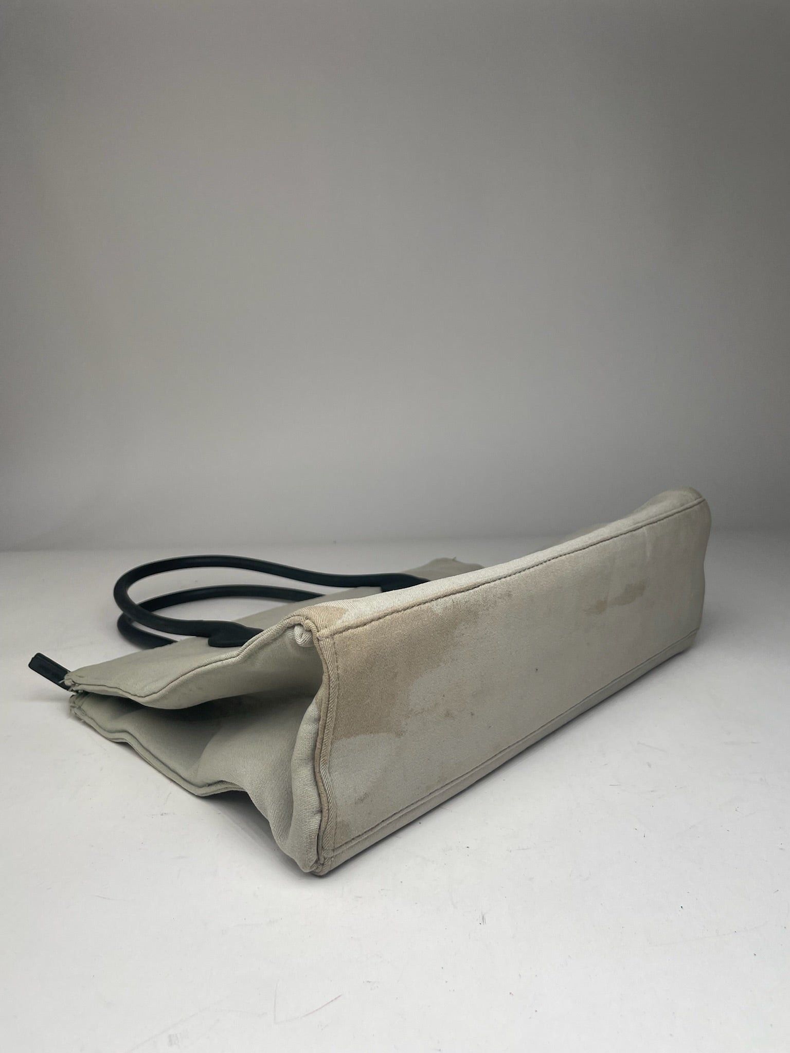 Miu Miu Vintage Canvas Bag Cream Black Size ONE SIZE - 3 Thumbnail