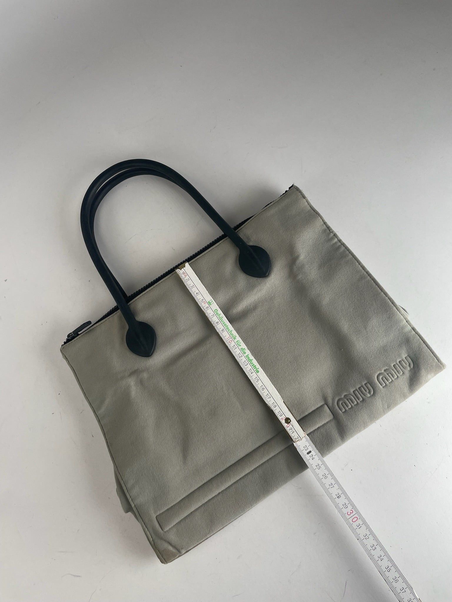 Miu Miu Vintage Canvas Bag Cream Black Size ONE SIZE - 14 Thumbnail