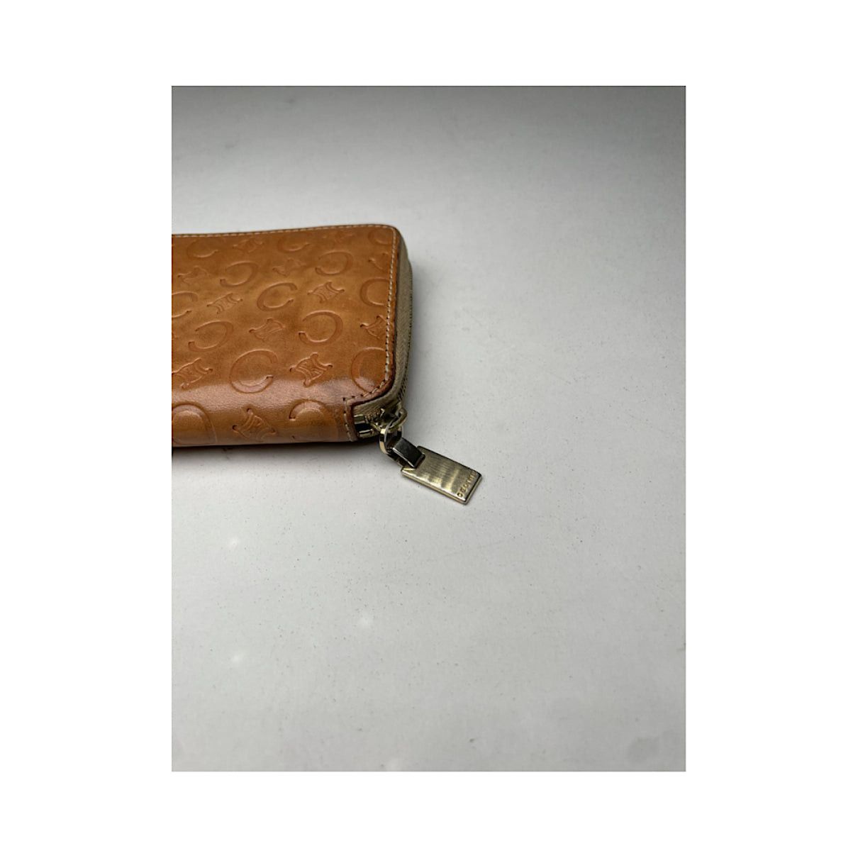 Celine Triomphe Orange Leather Wallet Size ONE SIZE - 4 Thumbnail