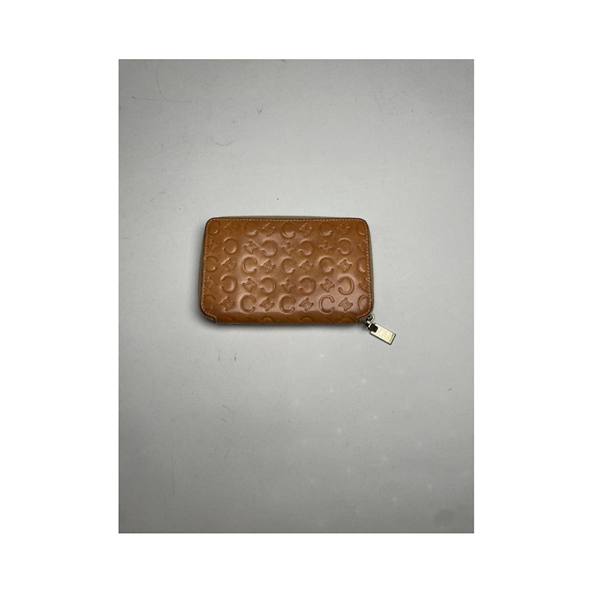 Celine Triomphe Orange Leather Wallet Size ONE SIZE - 3 Thumbnail