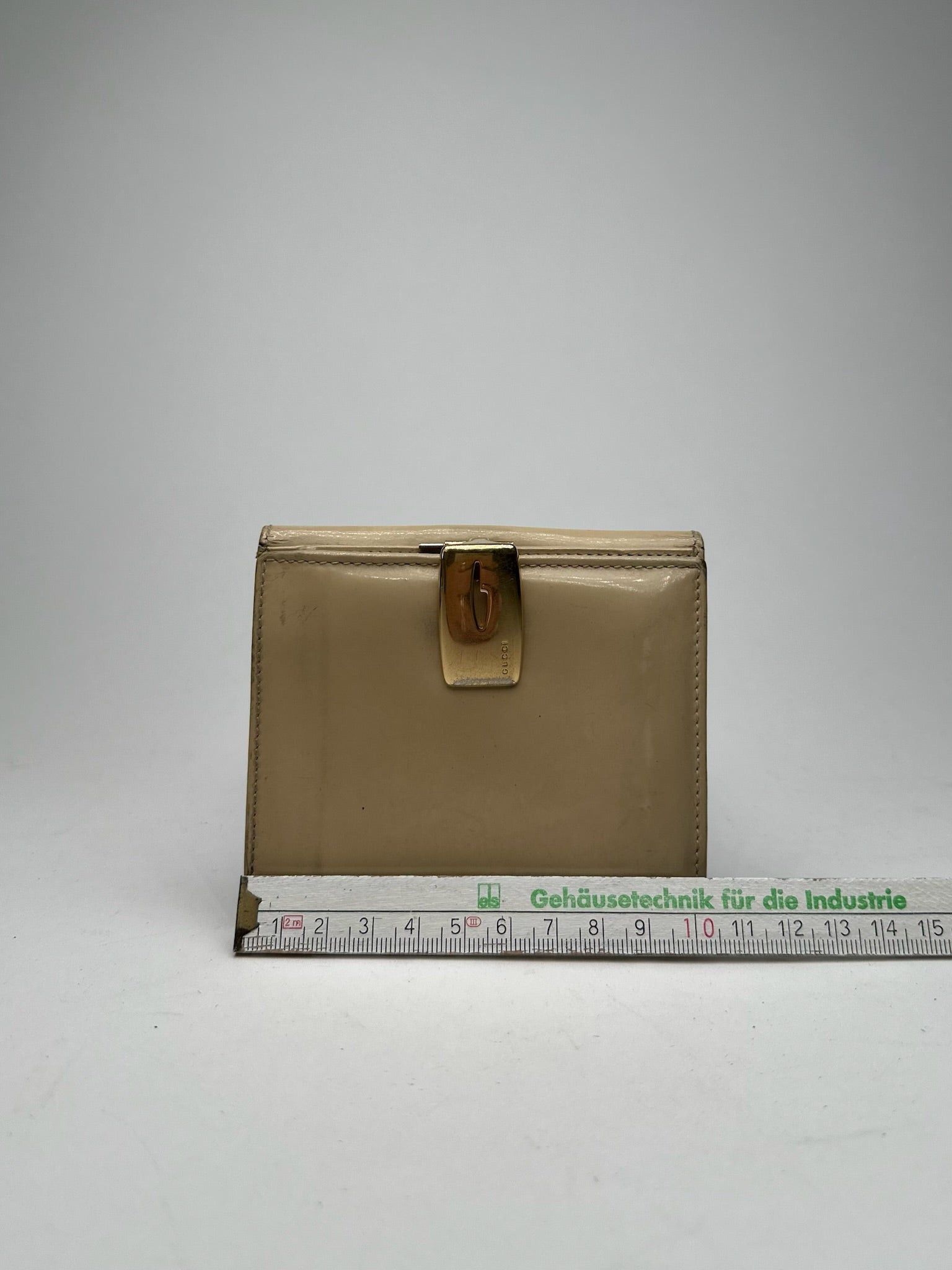 Gucci Vintage leather wallet beige Size ONE SIZE - 8 Thumbnail