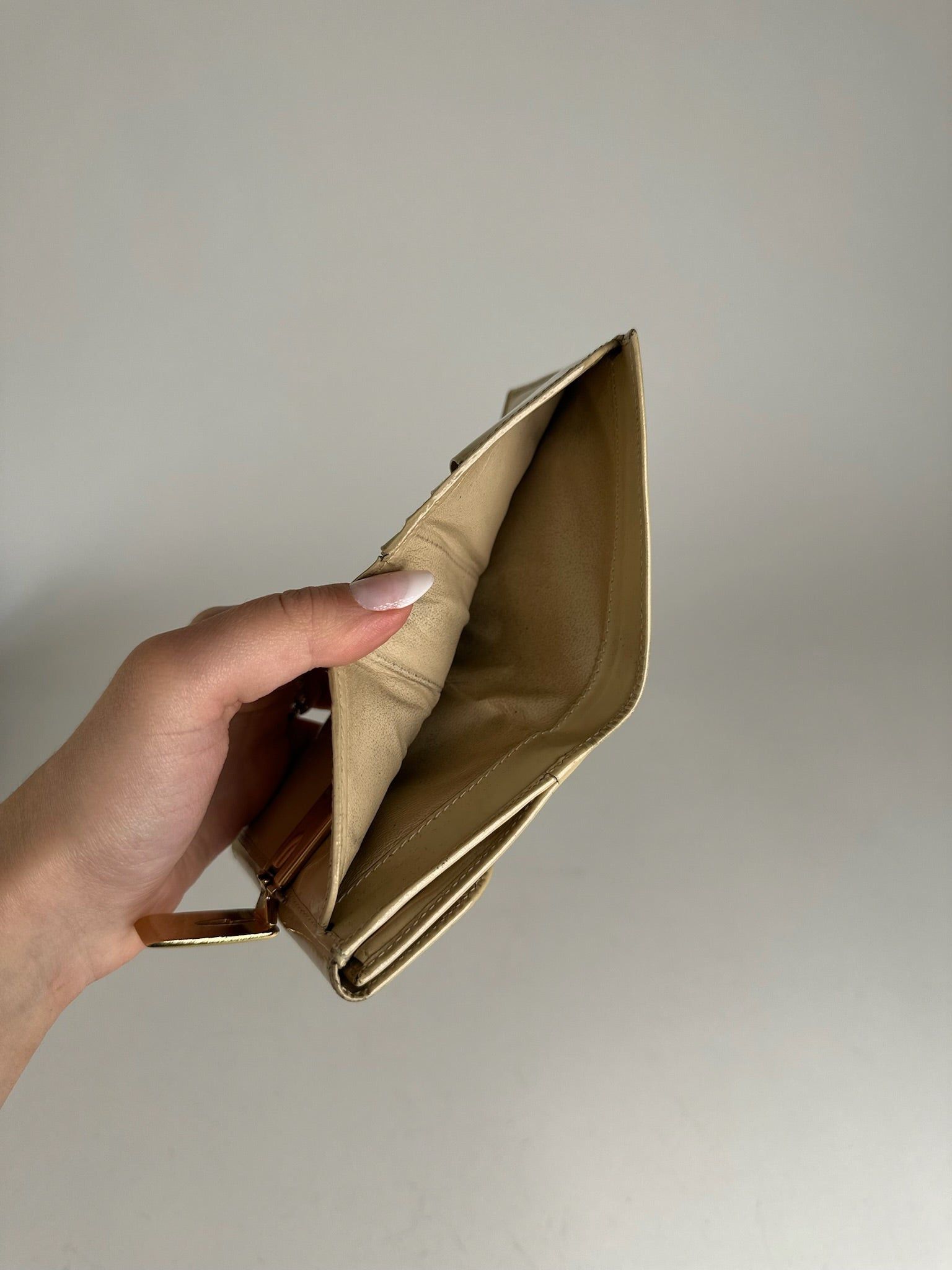 Gucci Vintage leather wallet beige Size ONE SIZE - 6 Thumbnail