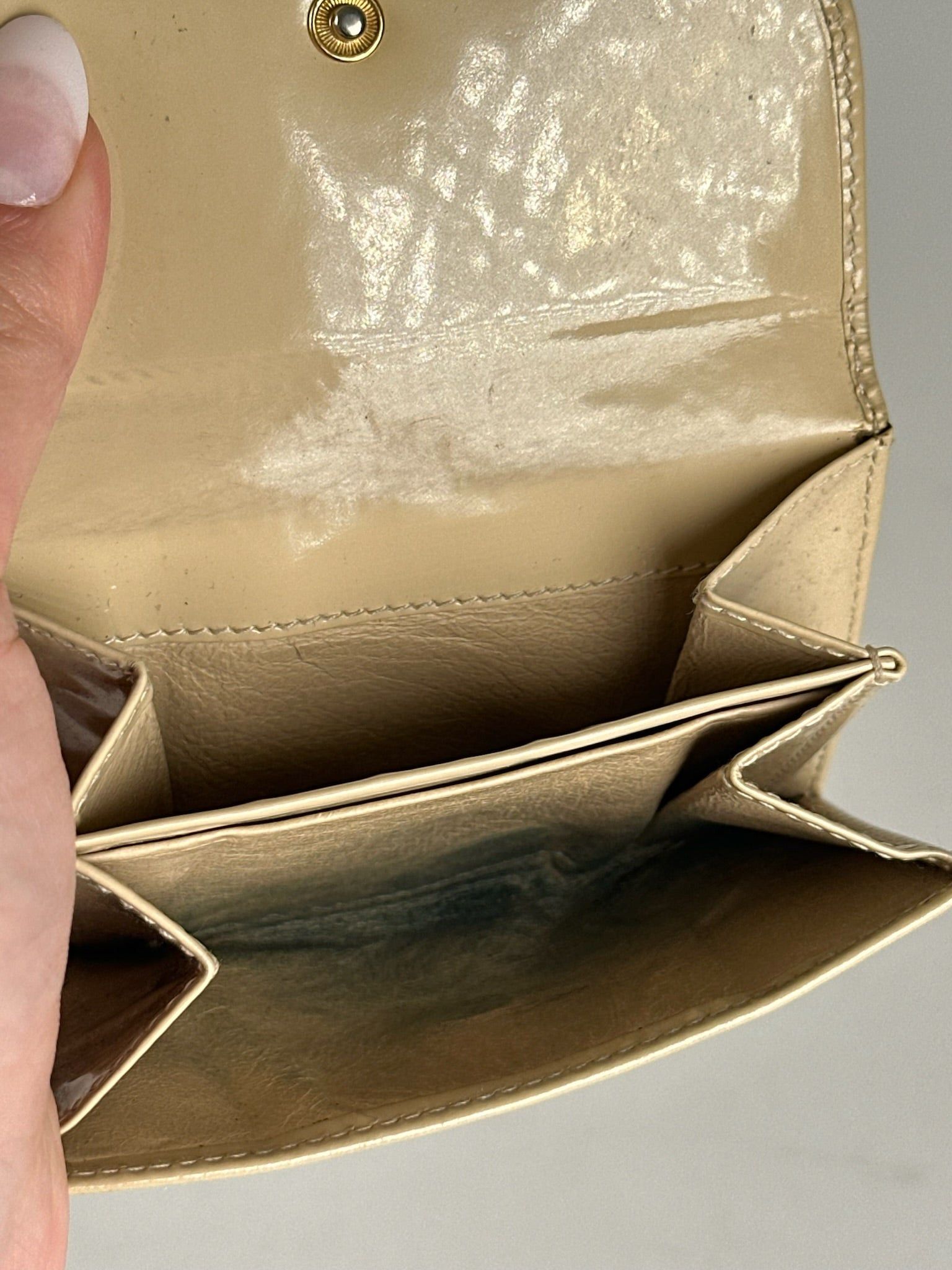 Gucci Vintage leather wallet beige Size ONE SIZE - 5 Thumbnail