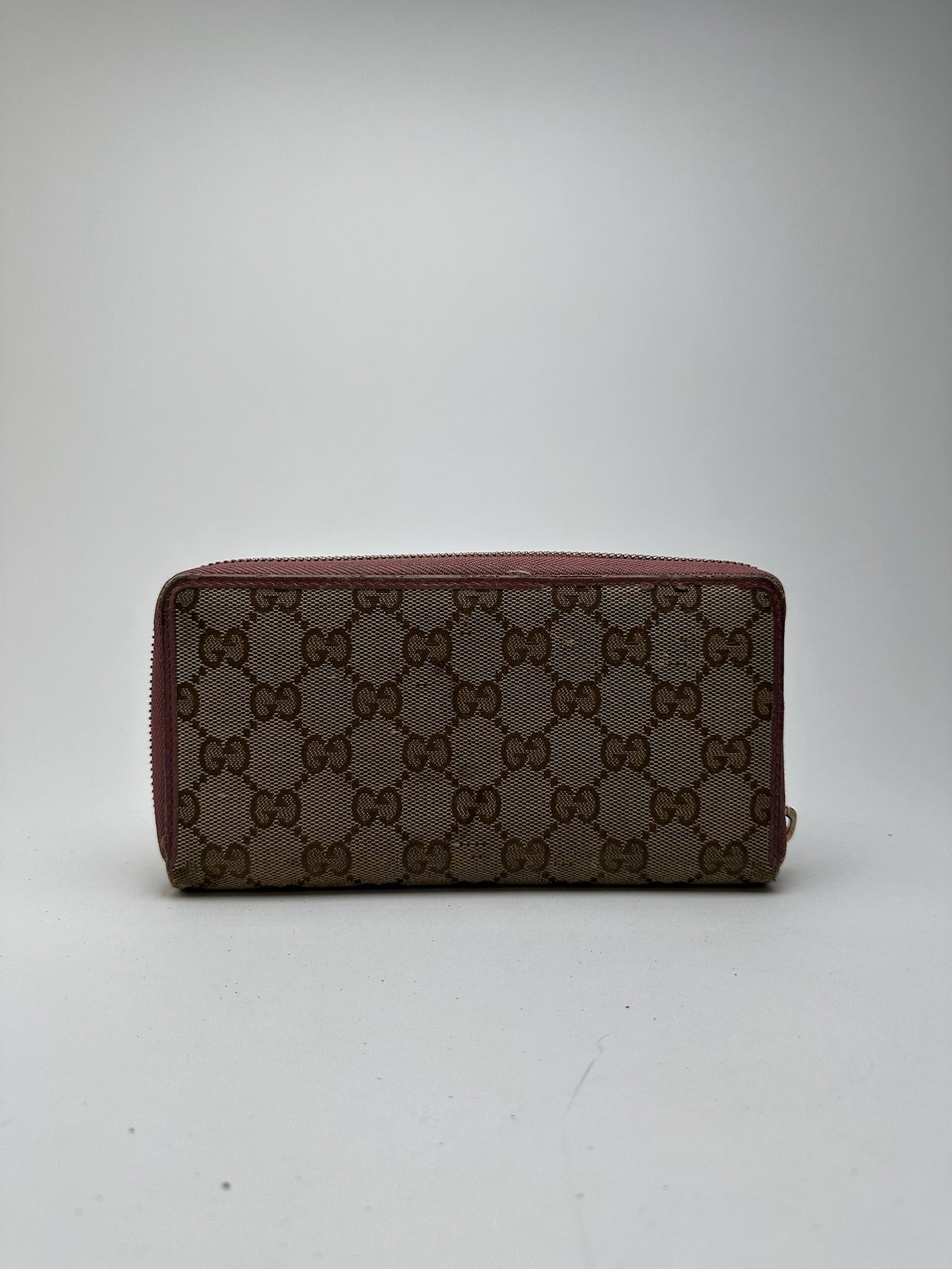 Gucci Vintage Monogram Wallet beige pink Size ONE SIZE - 2 Thumbnail