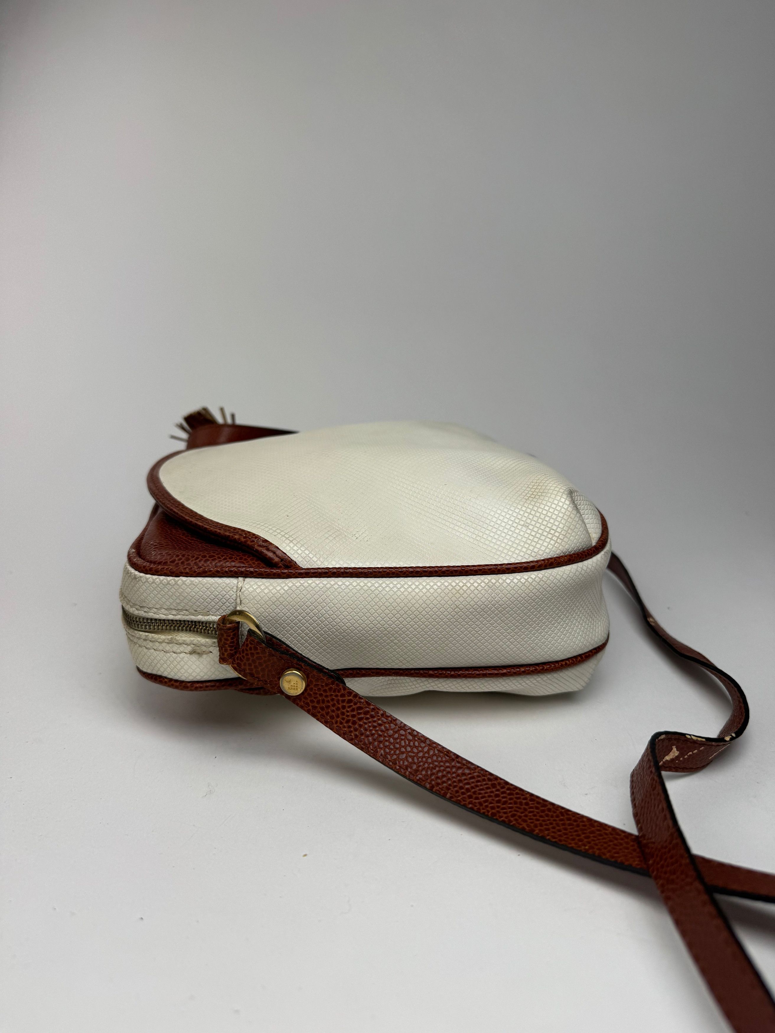 Bottega Veneta Vintage Leather Bag White brown Size ONE SIZE - 10 Thumbnail