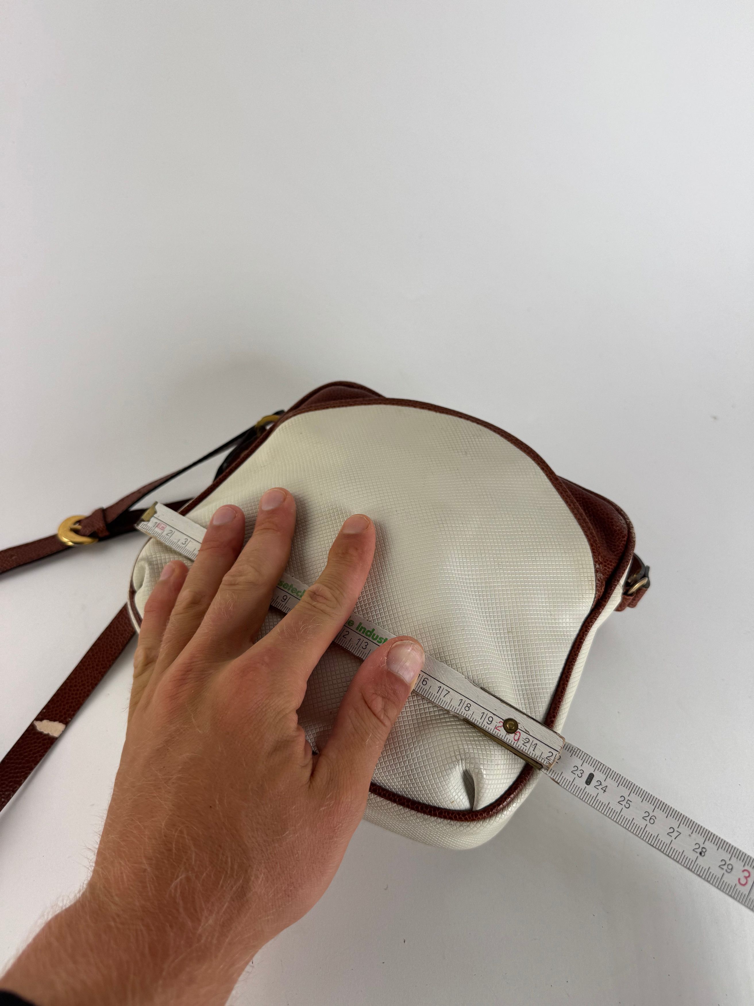 Bottega Veneta Vintage Leather Bag White brown Size ONE SIZE - 15 Thumbnail