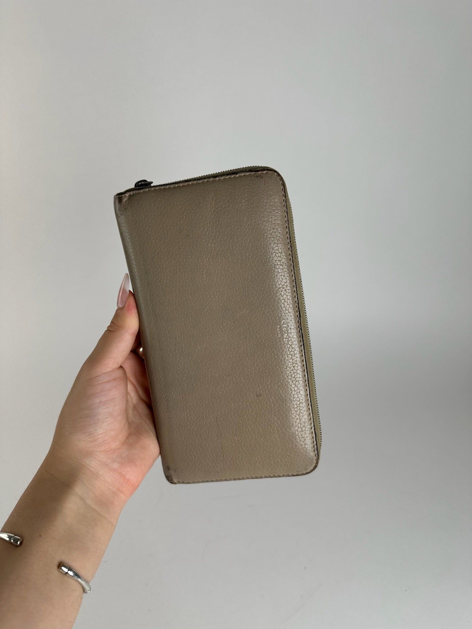 Celine Vintage Paris Zippy wallet beige Size ONE SIZE - 12 Thumbnail
