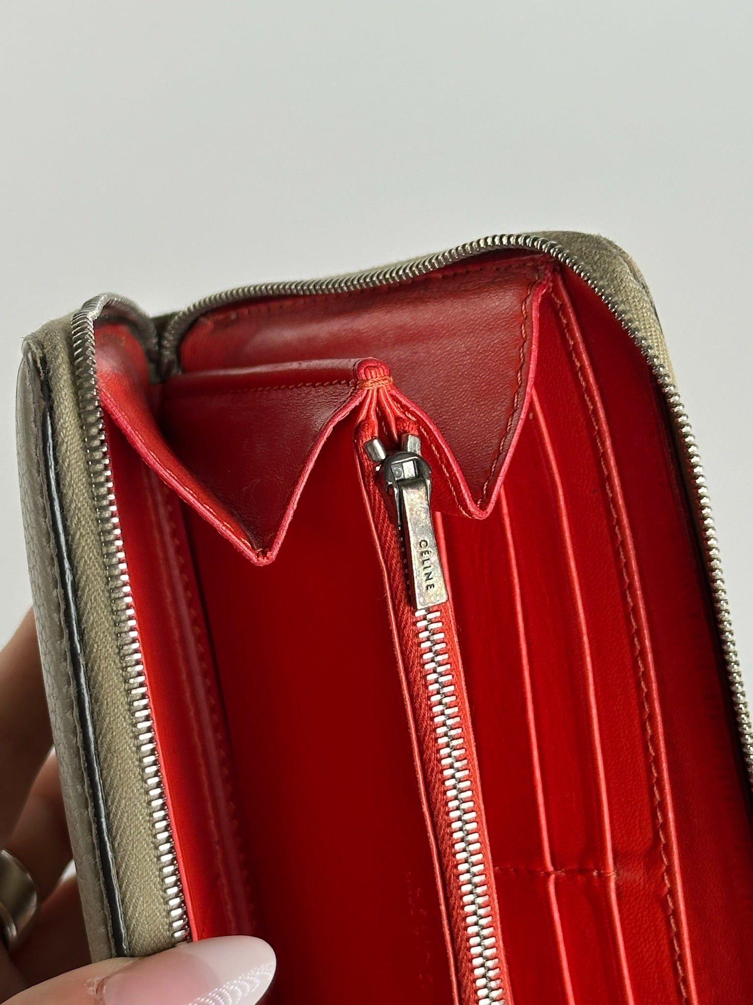 Celine Vintage Paris Zippy wallet beige Size ONE SIZE - 4 Thumbnail