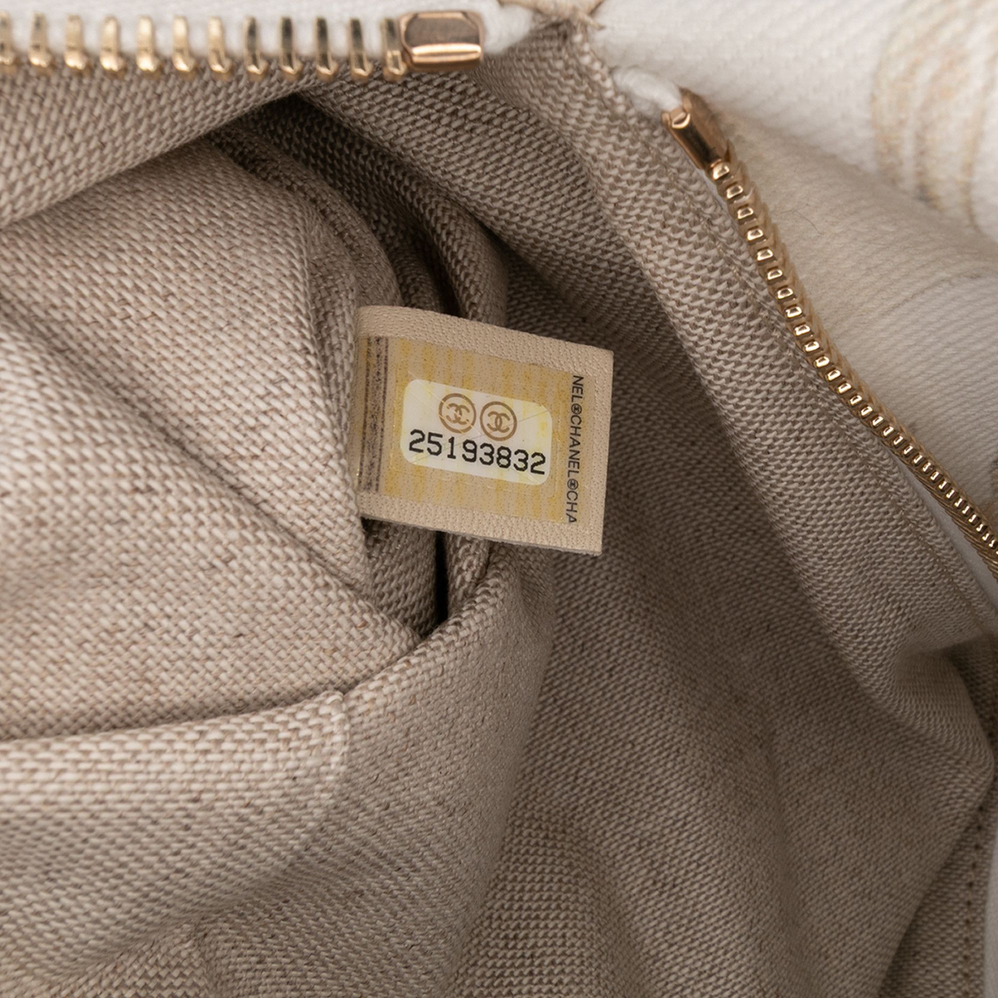 Chanel Chanel XL Printed Canvas and Striped Lambskin Foldover Clutch Size ONE SIZE - 7 Thumbnail